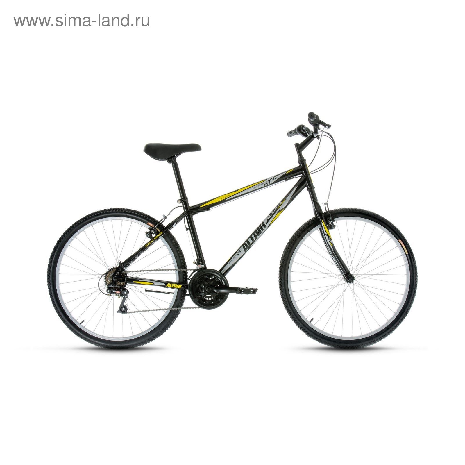 Велосипед 26" Altair MTB HT 1.0, 2017, цвет черный, размер 17"
