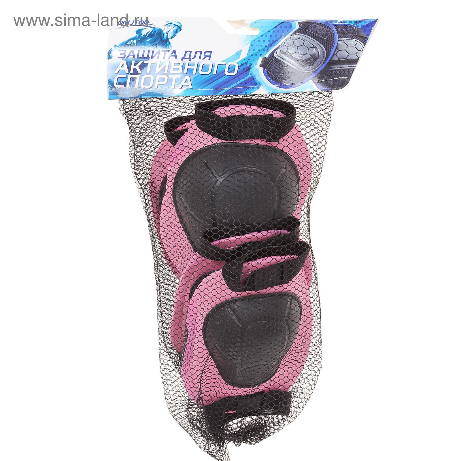 Защита роликовая OT-2015, размер М, цвет розовый