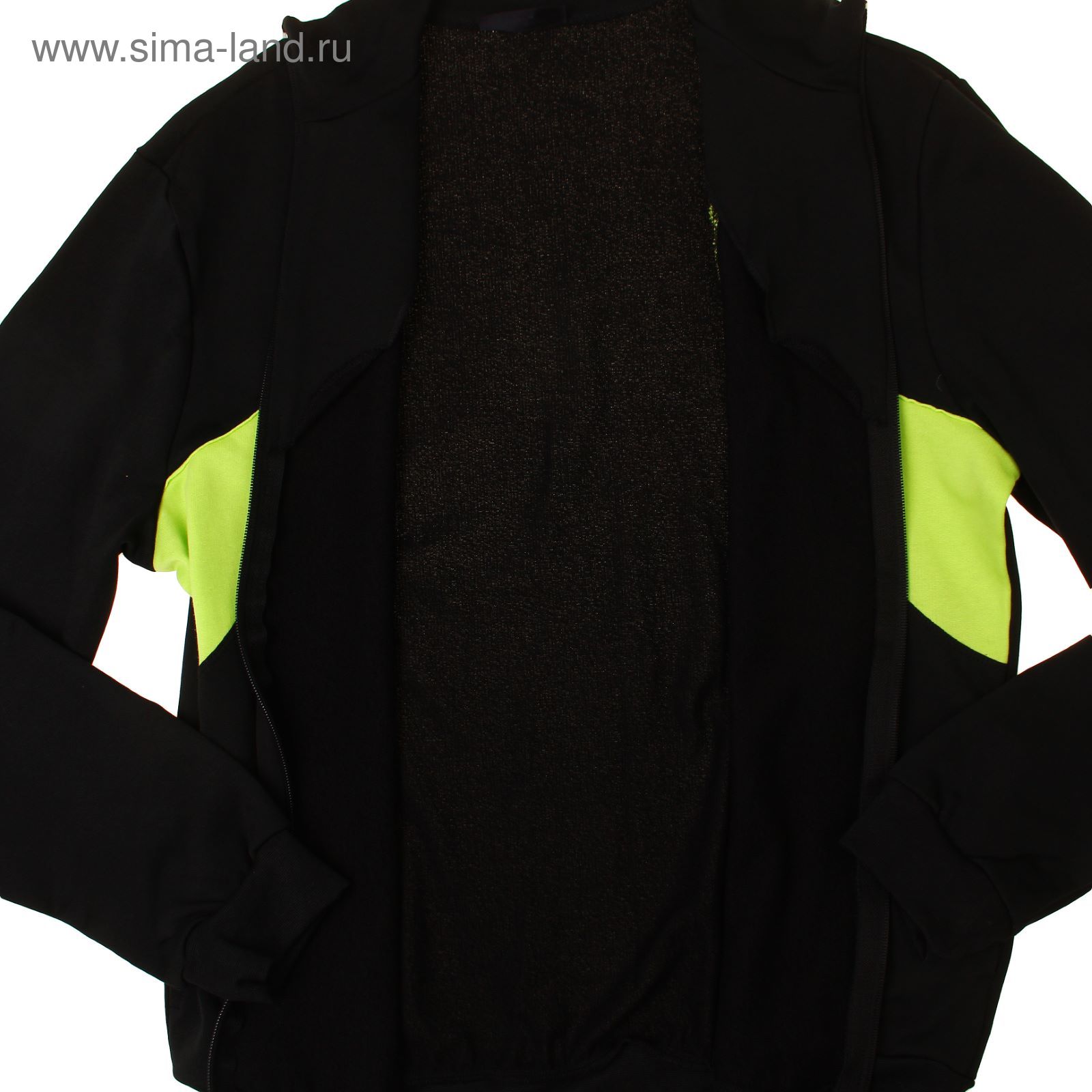 Костюм мужской (куртка+брюки) Р629014 черный, рост 170 см, р-р 52 (104)