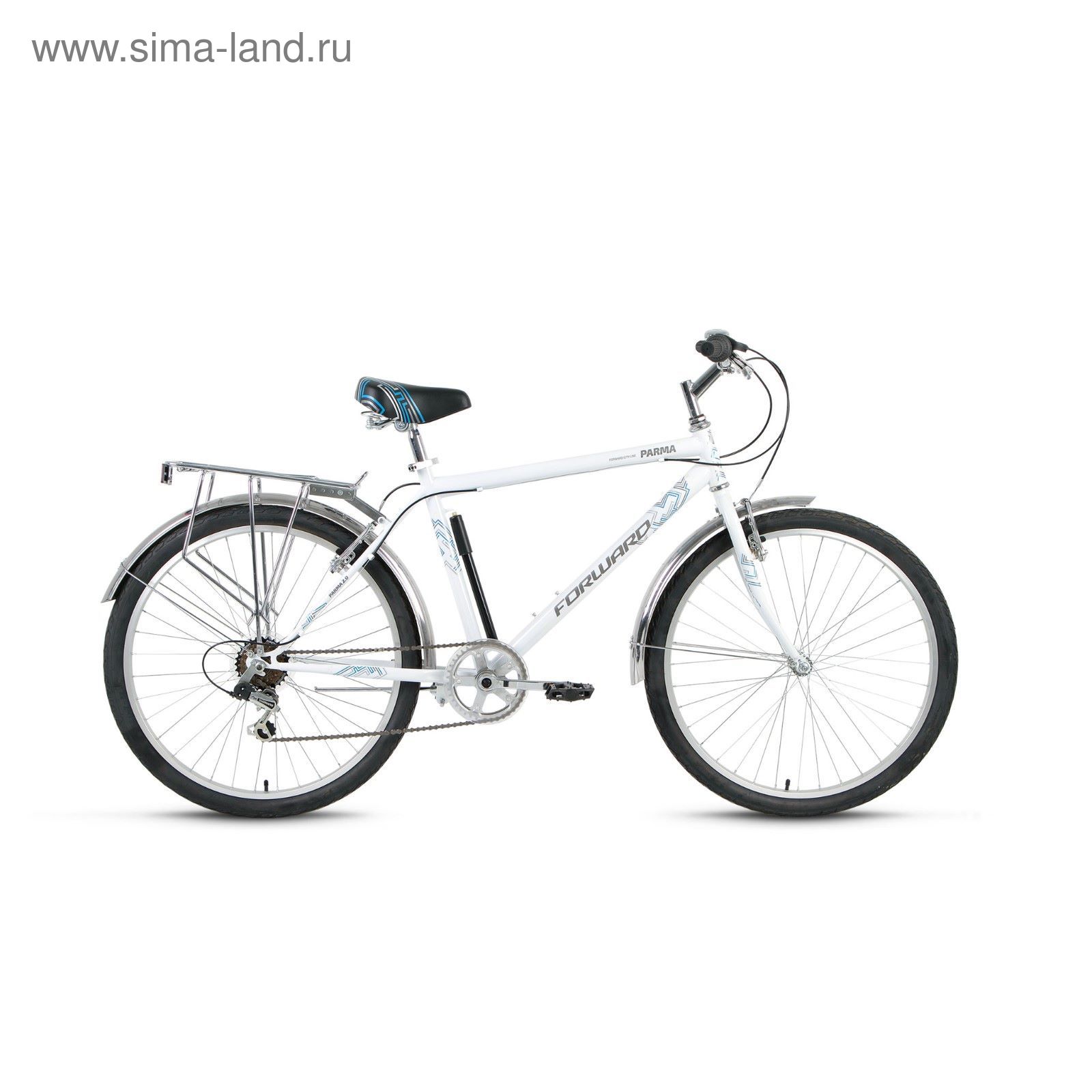 Велосипед 26" Forward Parma 2.0, 2017, цвет белый, размер 18,5"