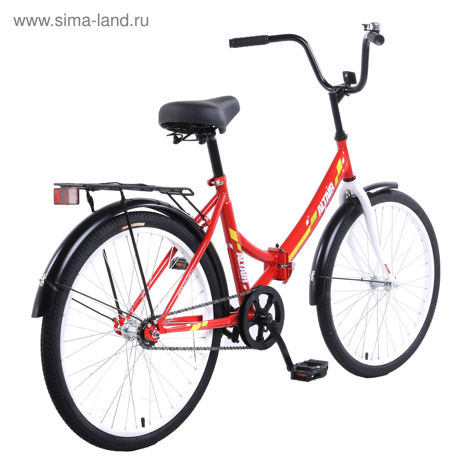 Велосипед 24" Altair City 24, 2017, цвет красный, размер 16"