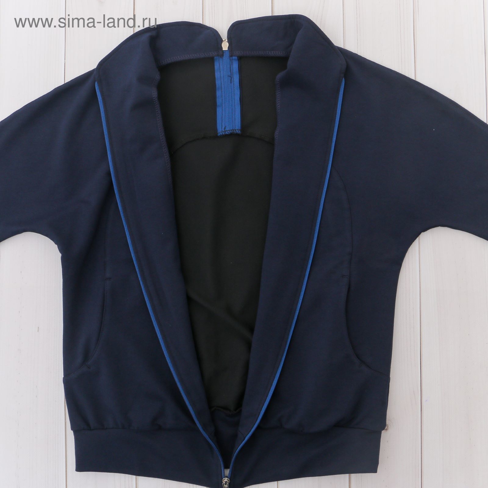 Костюм женский (куртка, брюки) М-529-05 синий, р-р 44