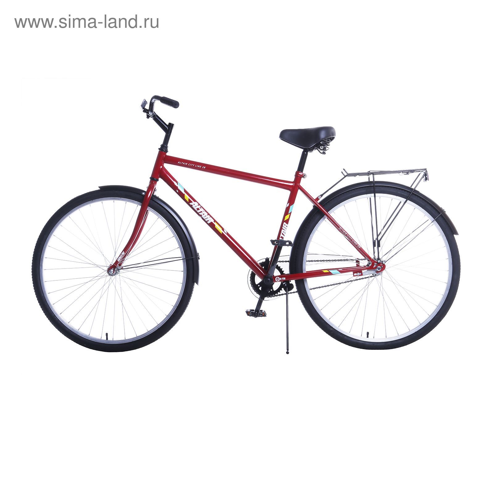 Велосипед 28" Altair City high 28, 2017, цвет бордовый, размер 19"
