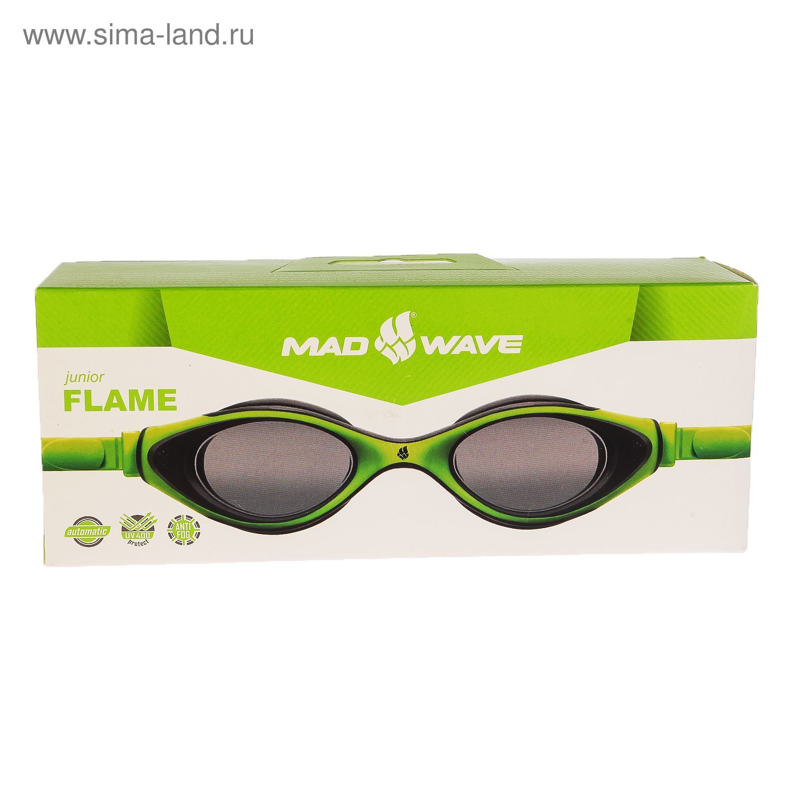 Очки для плавания юниорские Automatic Junior Flame, Green/Grey M0411 04 0 10W