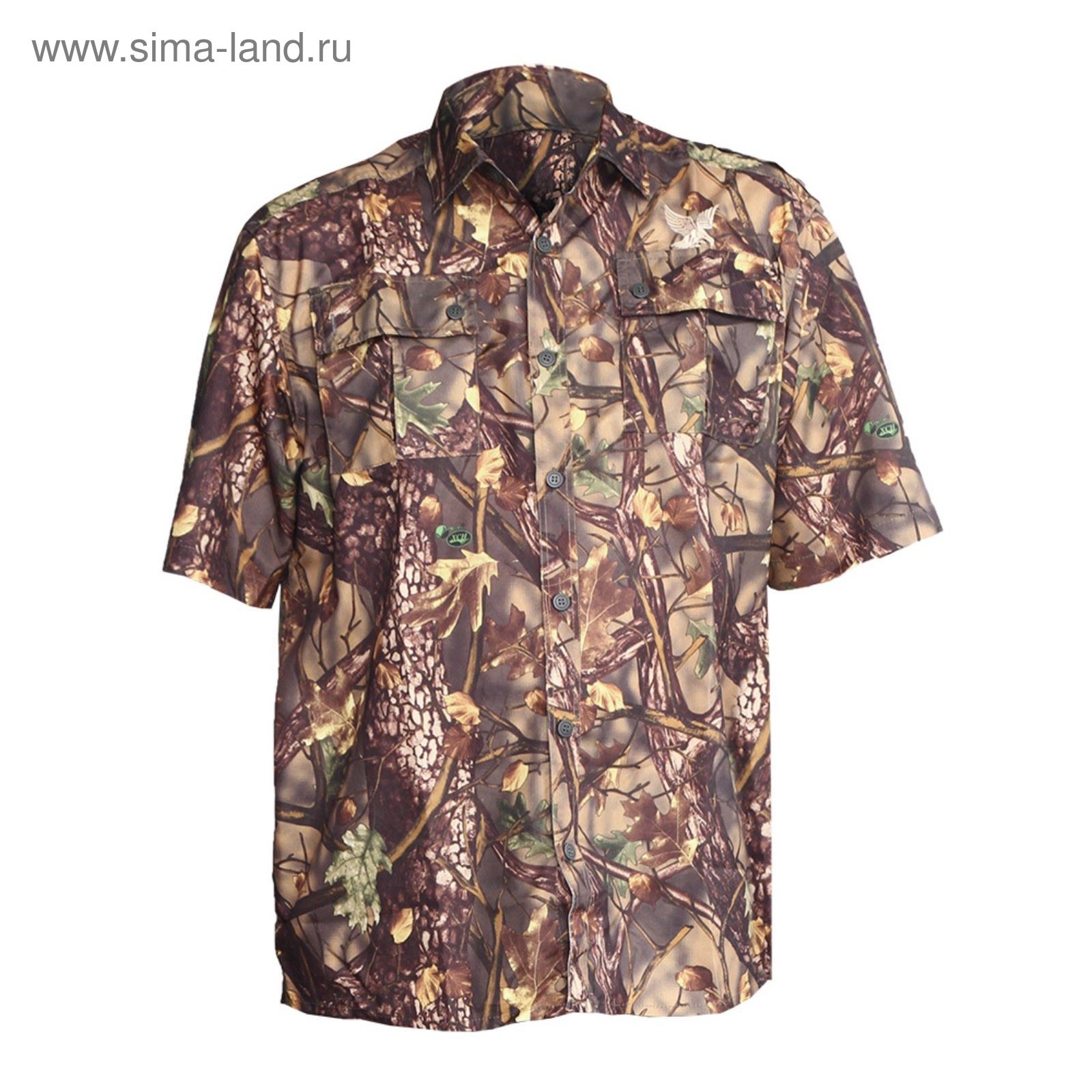 Рубашка с коротким рукавом "Бриз"(лес) 50/182-188 р-р