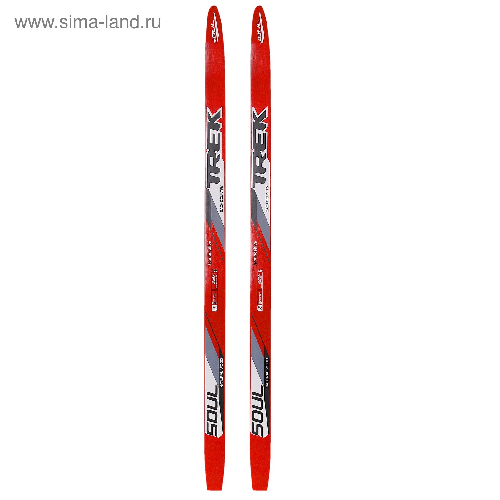 Лыжи деревянные TREK SOUL (120 см)