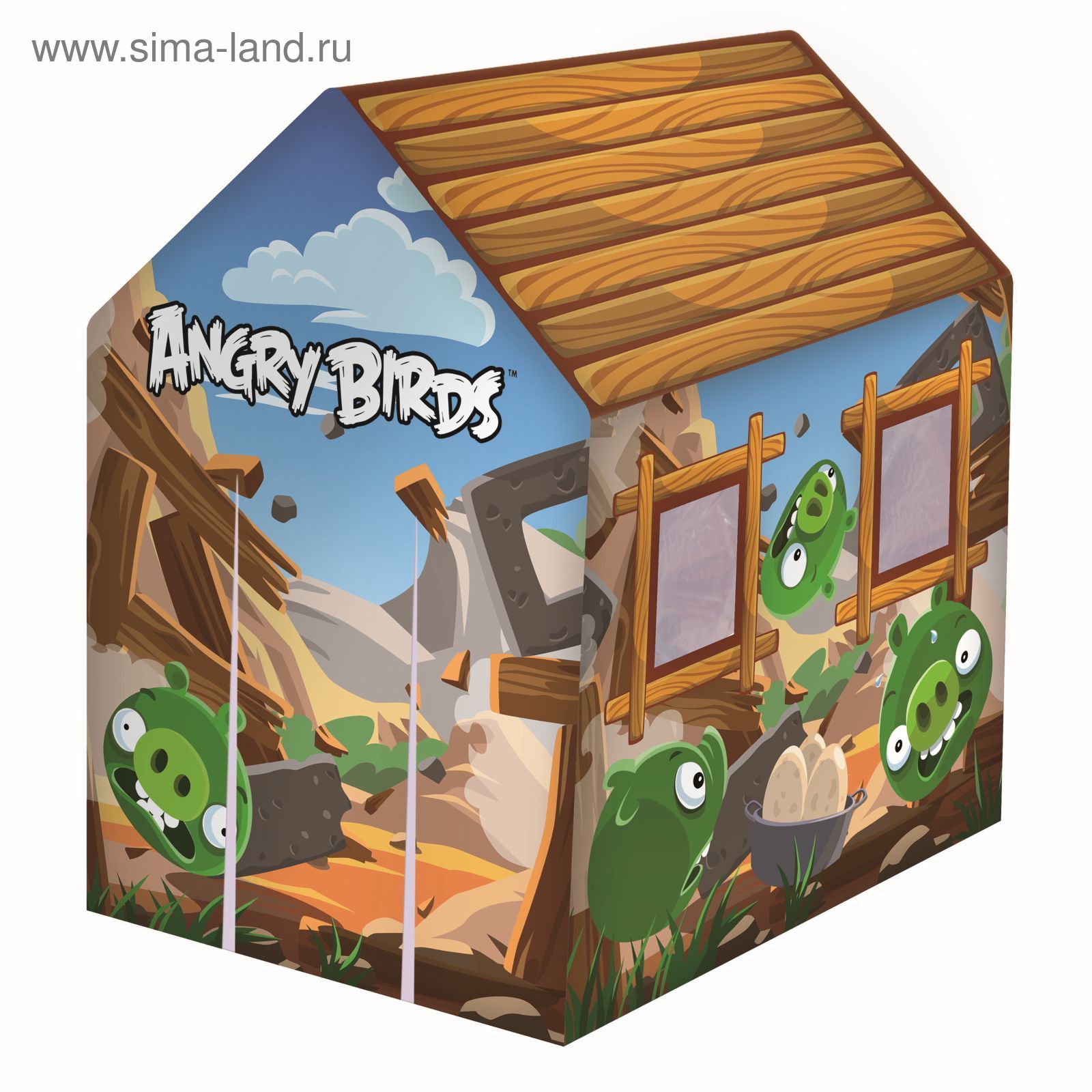 Игровой домик Angry Birds, 102 х 76 х 114 см, 2-6 лет