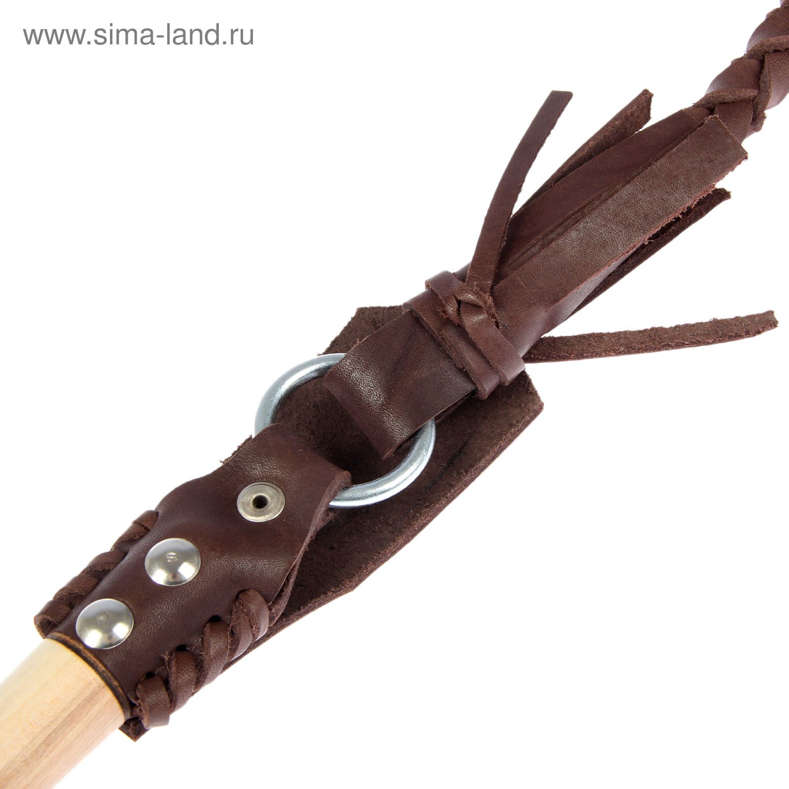 Нагайка Донская, ручка оплетена кожей, коричневая