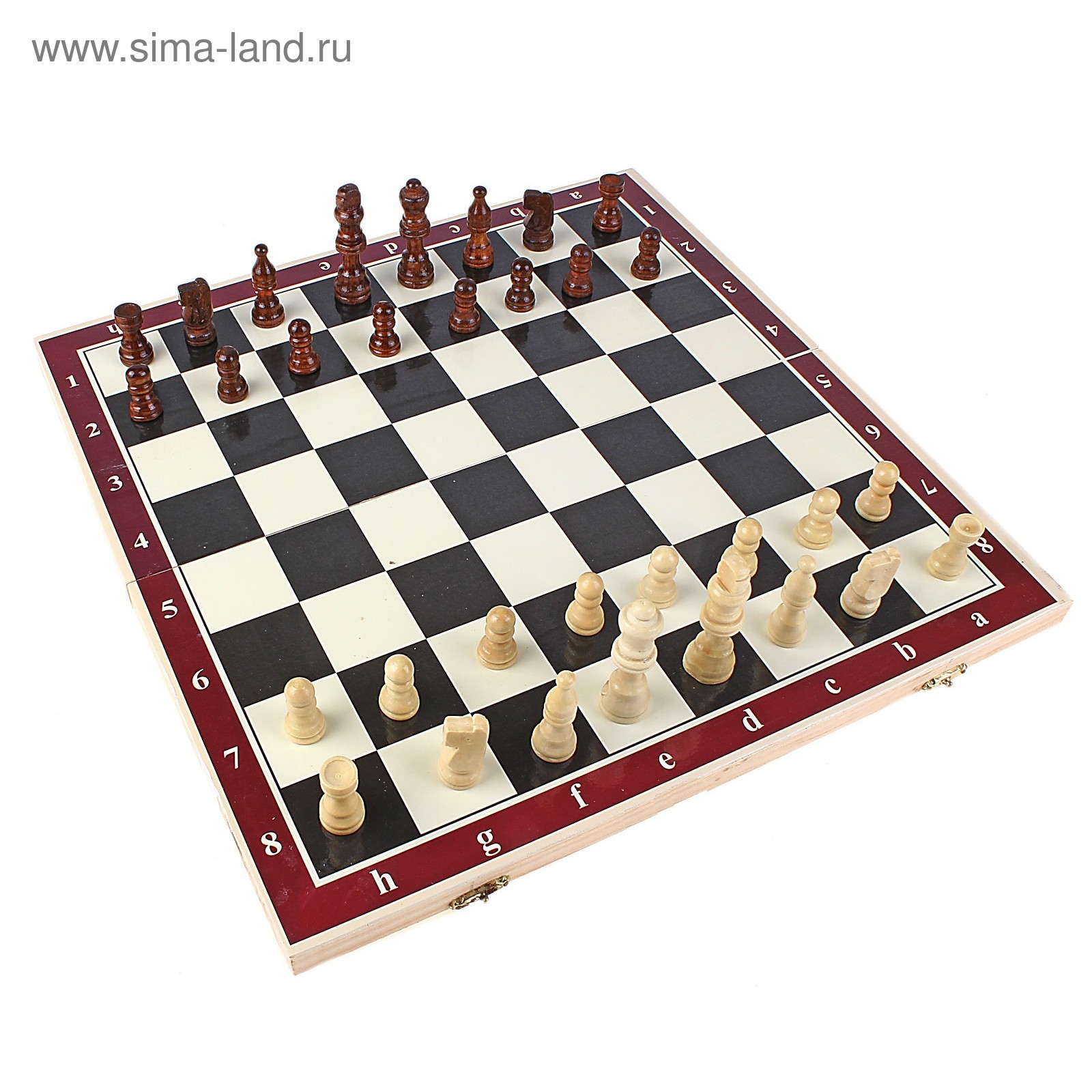 Шахматы настольные, поле 24 × 24 см, УЦЕНКА (незначительные перекосы доски)