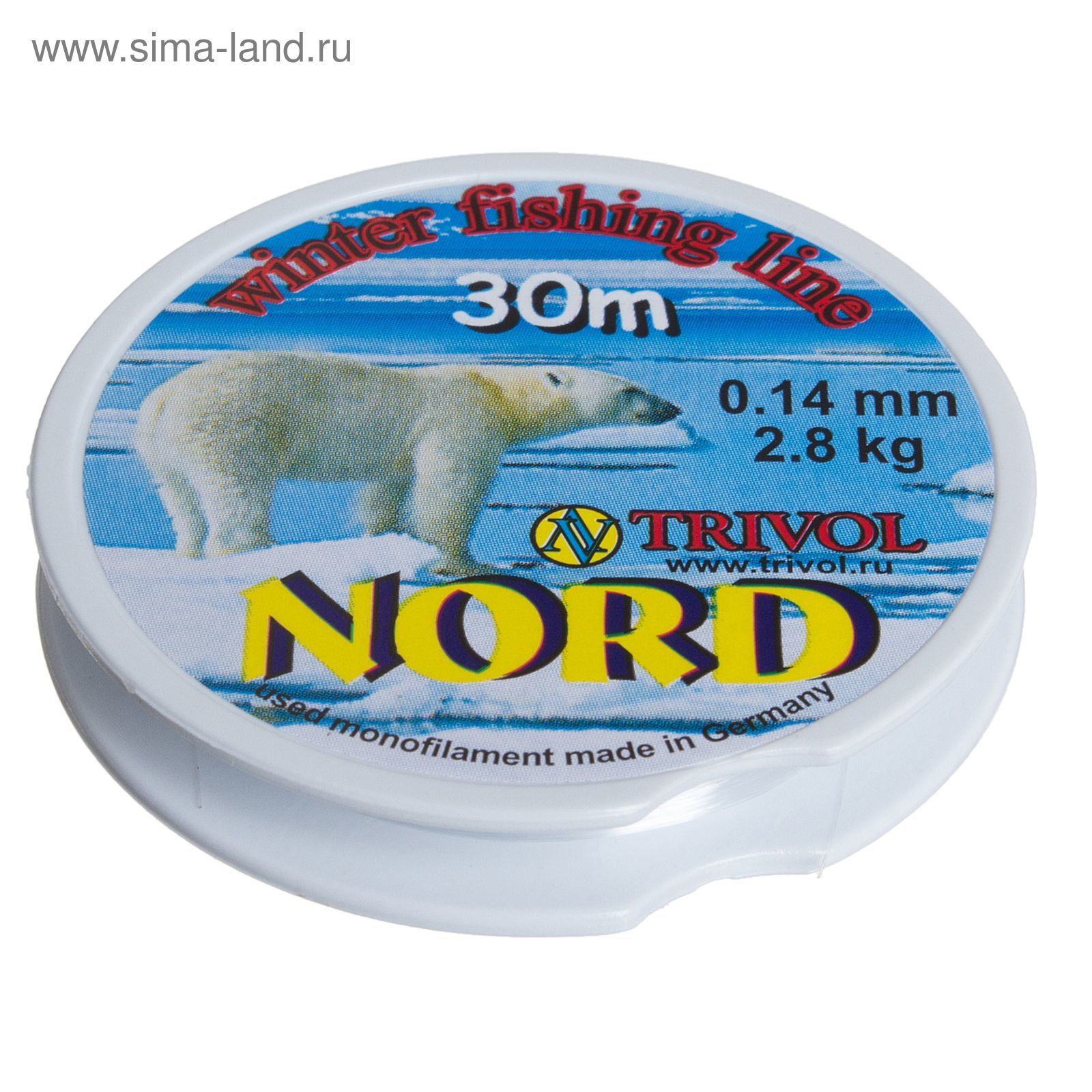 Леска Nord-1, 30 м, d=0,14 мм
