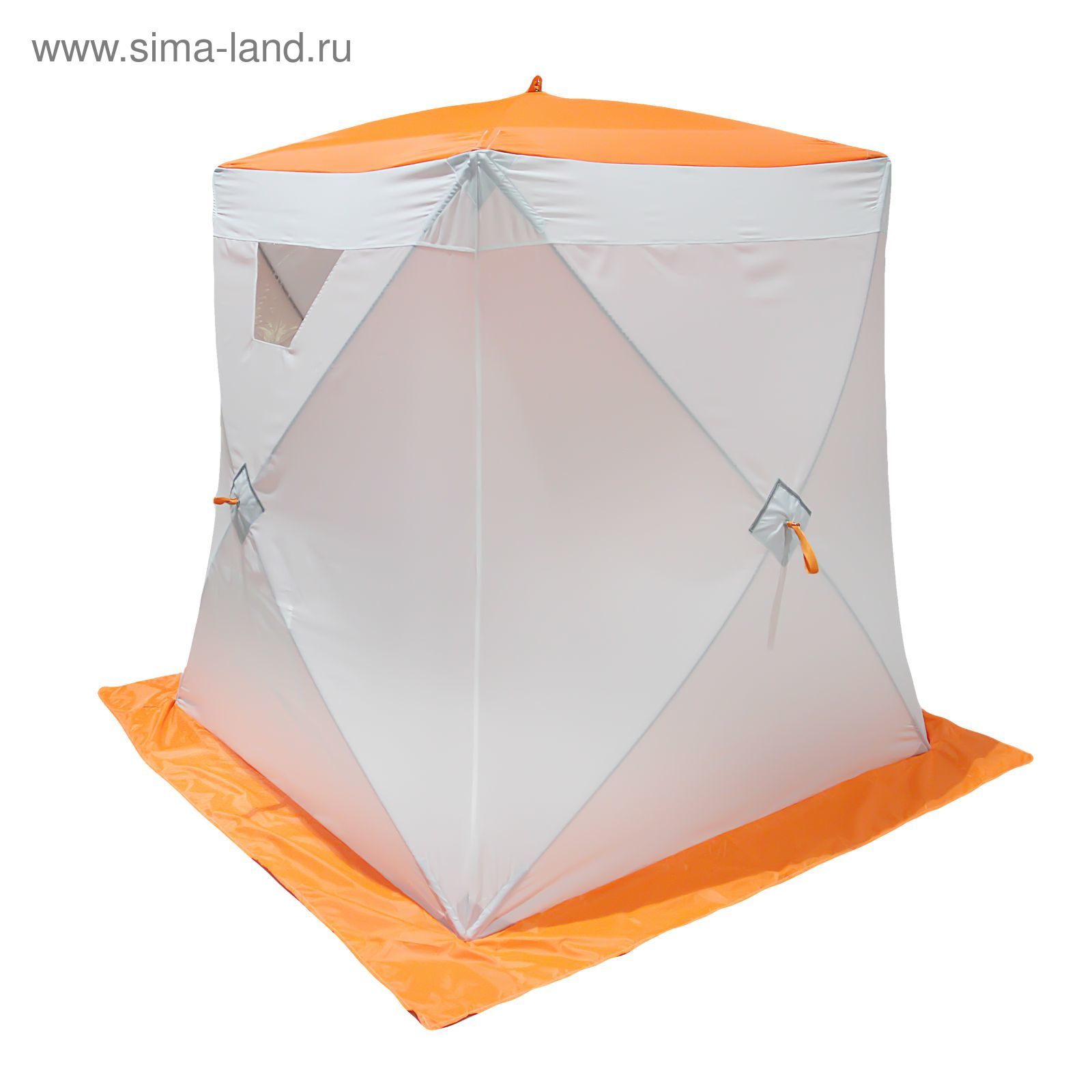 Палатка "Призма Cтандарт" 150, 1-слойная, цвет бело-оранжевый