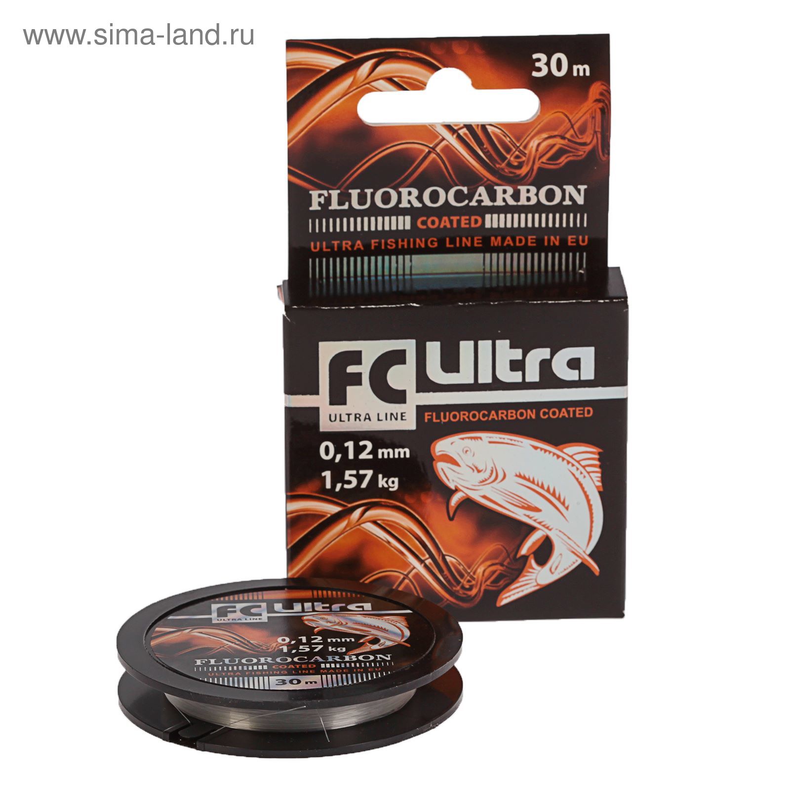 Леска Aqua FC Ultra Fluorocarbon 30м 0,12 мм