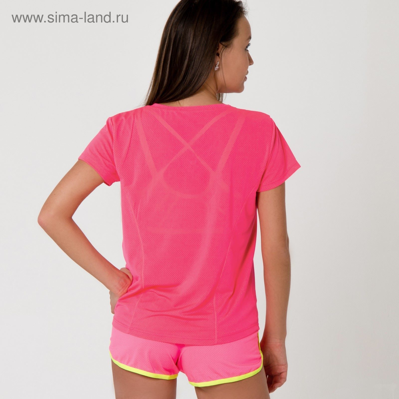 Спортивная футболка ONLITOP Summer pink р-р S,90% п/э,10% спандекс