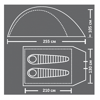 Палатка Campack Tent Alaska Expedition 2, автомат