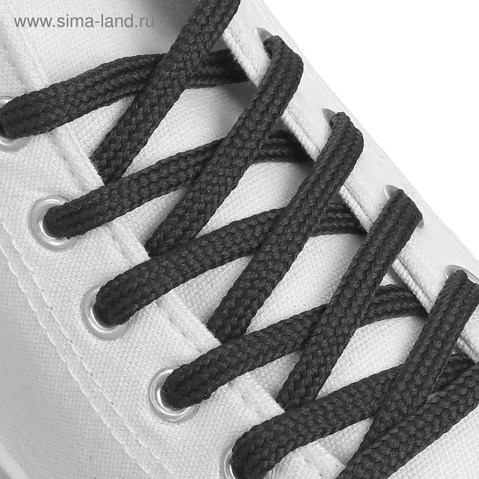 Шнурки для обуви круглые, d=6мм, 70см, цвет тёмно-серый