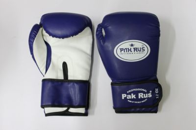 Перчатки боксерские Pak Rus , иск.кожа , 12 OZ , синие, PR-128881