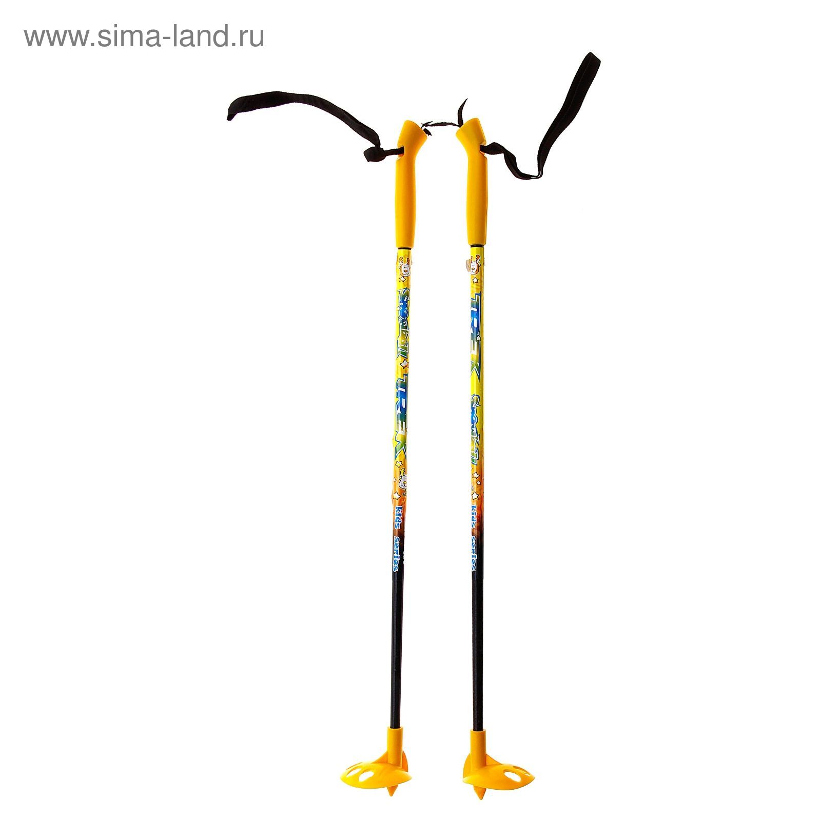 Палки лыжные стеклопластиковые TREK Classic (65 см), цвета микс