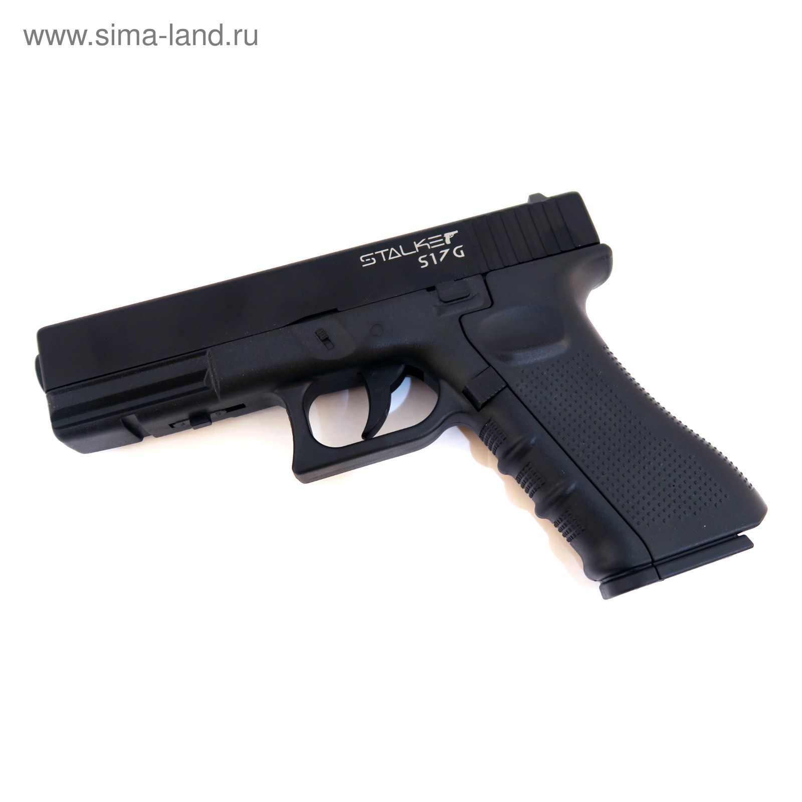 Пистолет пневм. Stalker S17G (аналог "Glock17") к.4,5мм, металл-пластик, 120 м/с, черный, картон.кор