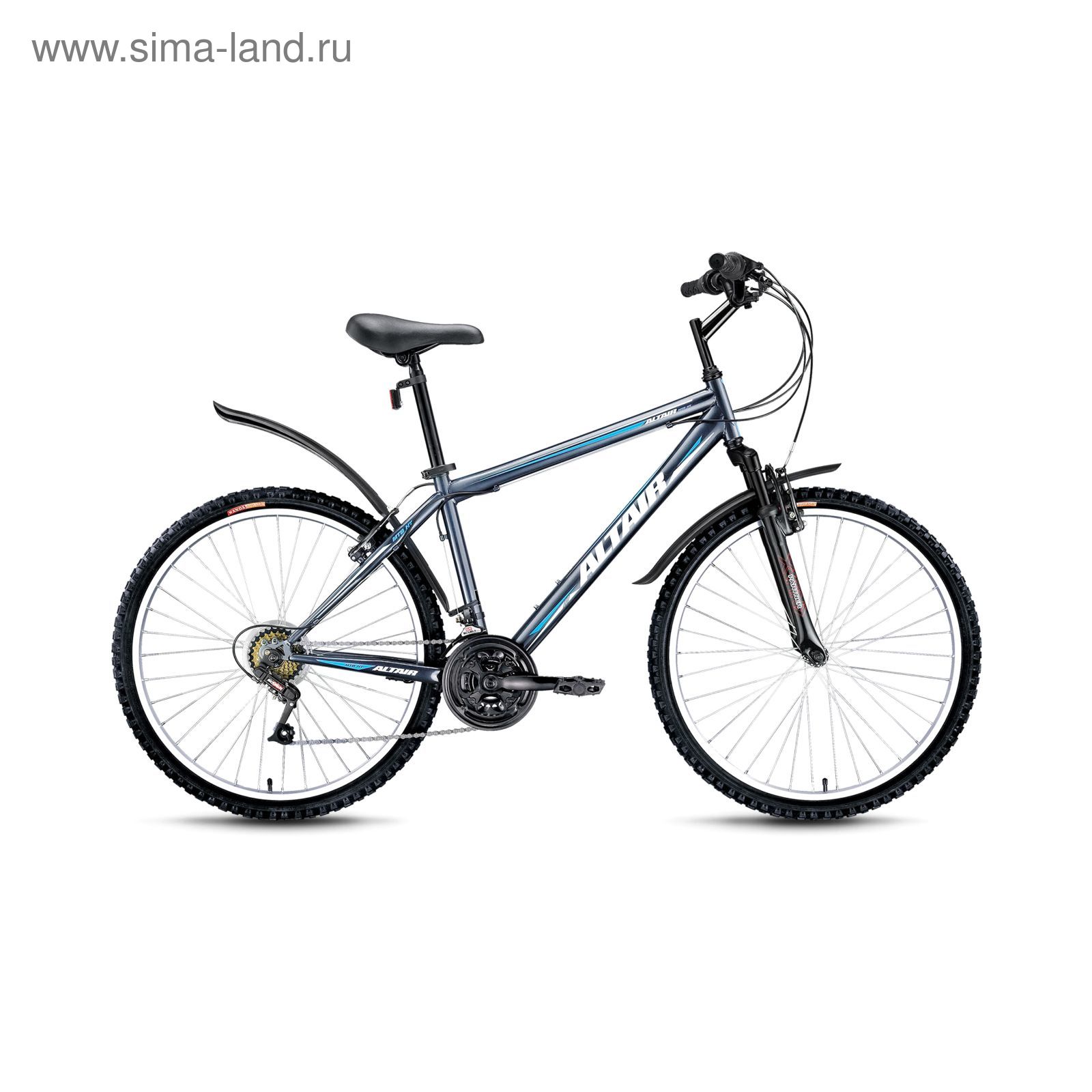 Велосипед 26" Altair MTB HT 26, 2016, цвет серый, размер 15"