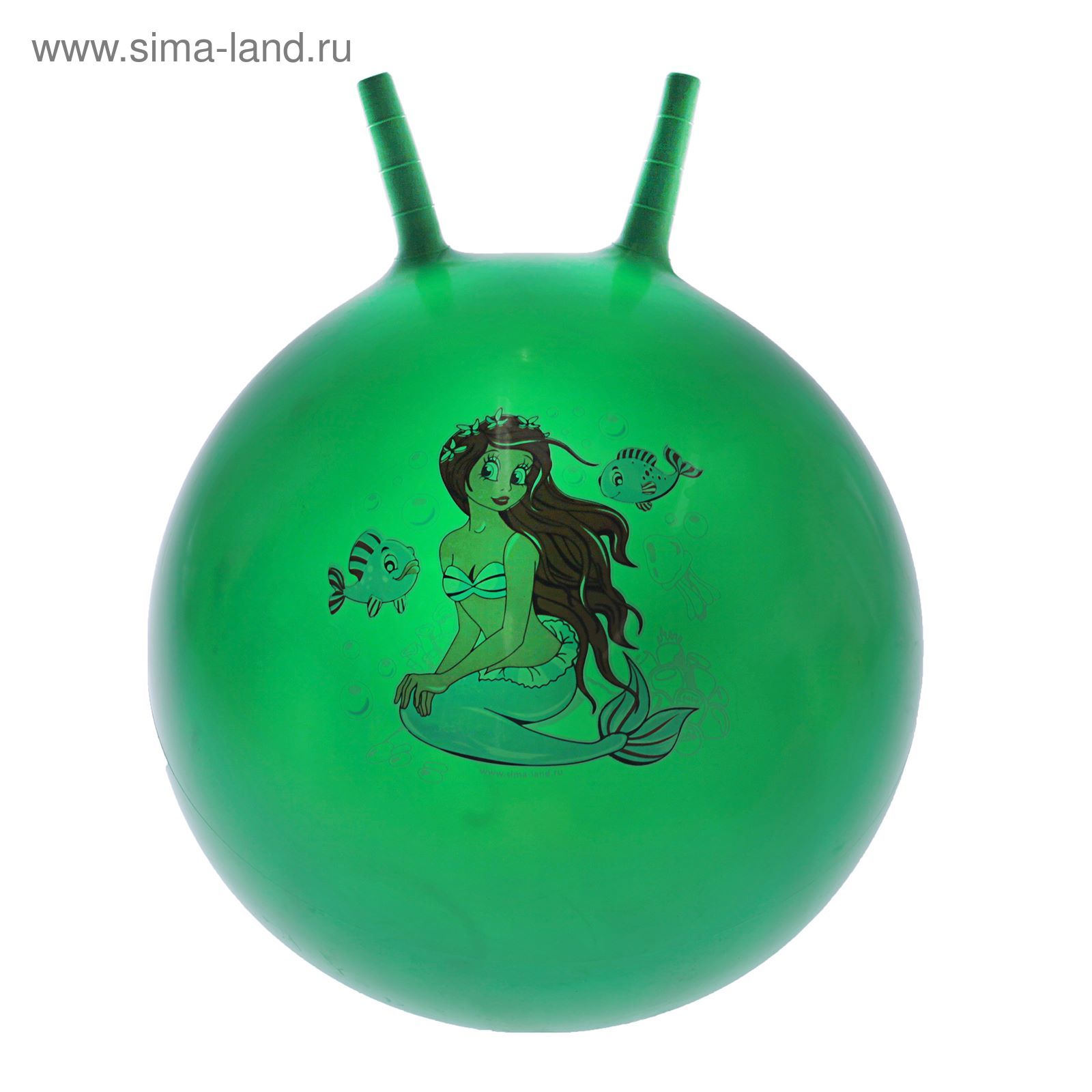 Мяч попрыгун с рожками d=45 см, 320 гр, цвета микс