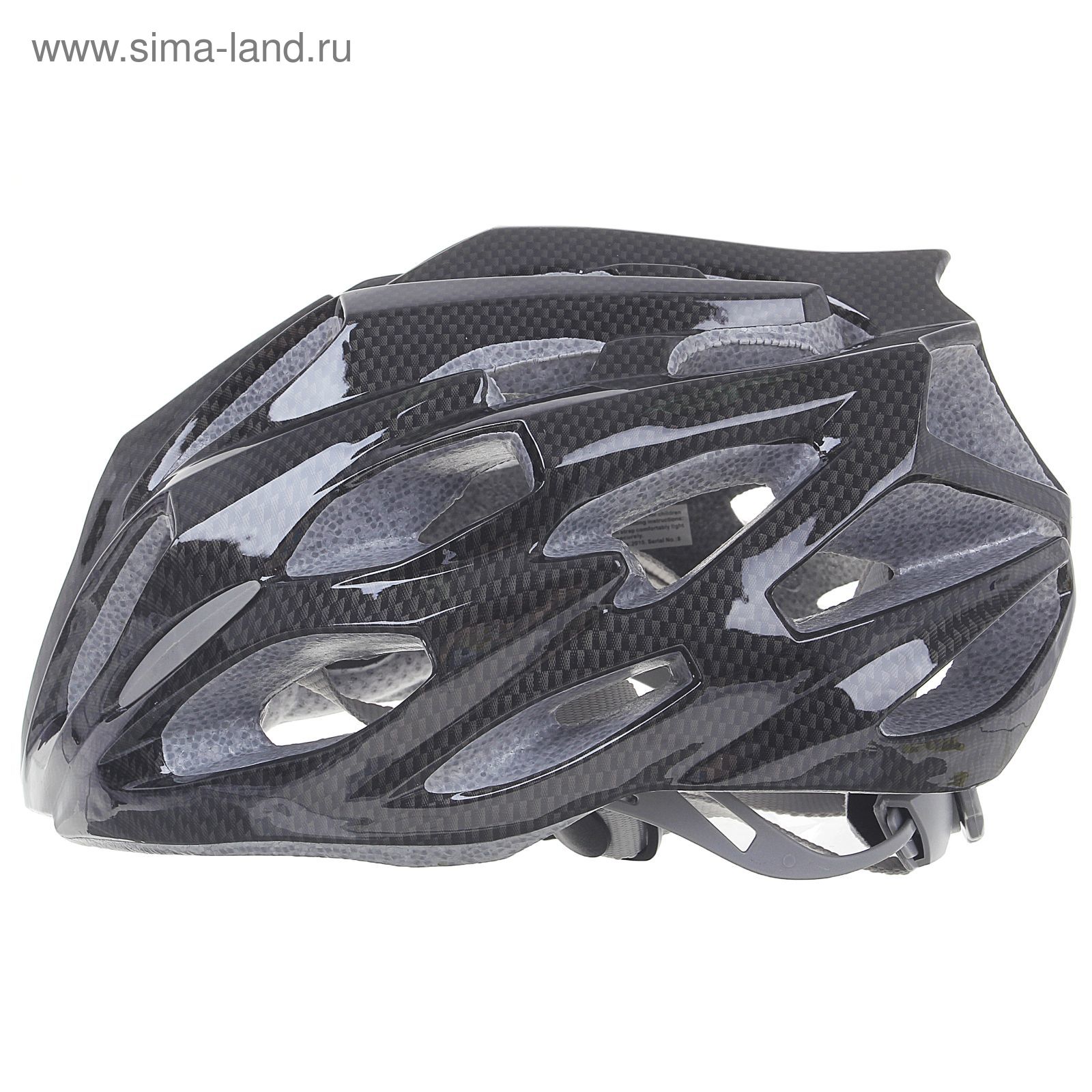 Шлем велосипедиста взрослый ОТ-T28, черный, диаметр 54 см