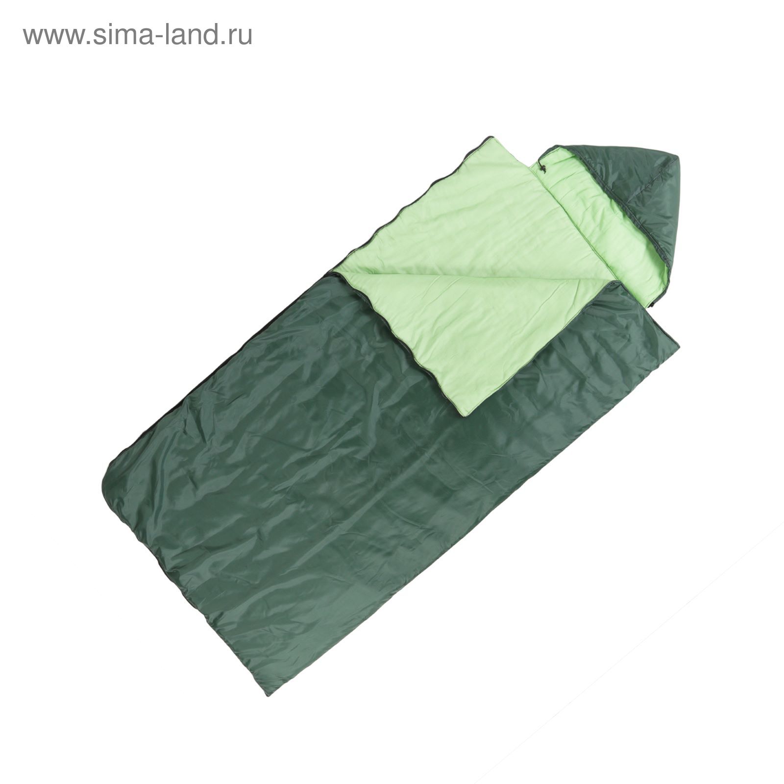 Спальный мешок "Комфорт" 3-х слойный, с капюшоном, увеличенный, цвет МИКС