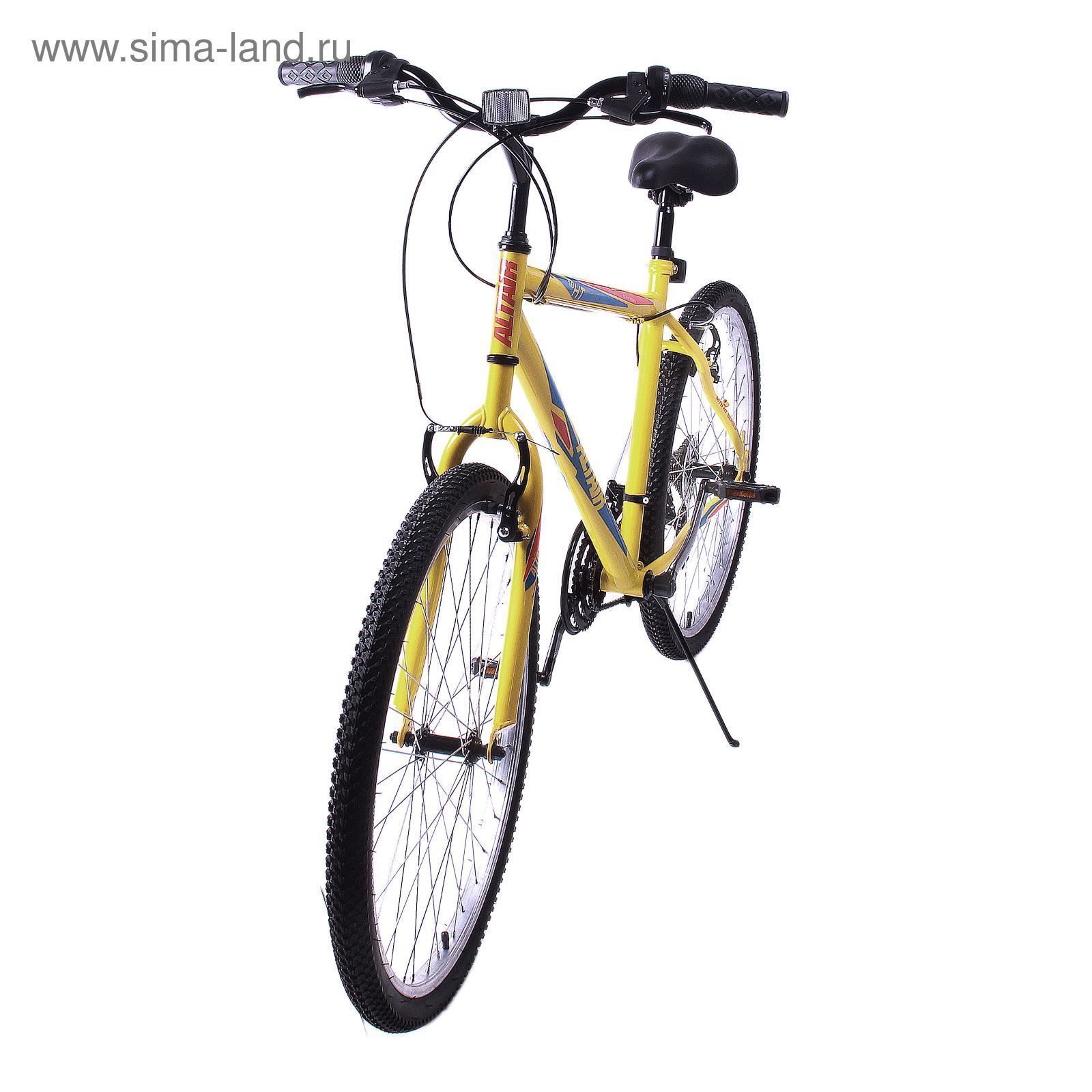 Велосипед 26" Altair MTB HT 1.0, 2017, цвет желтый, размер 19"