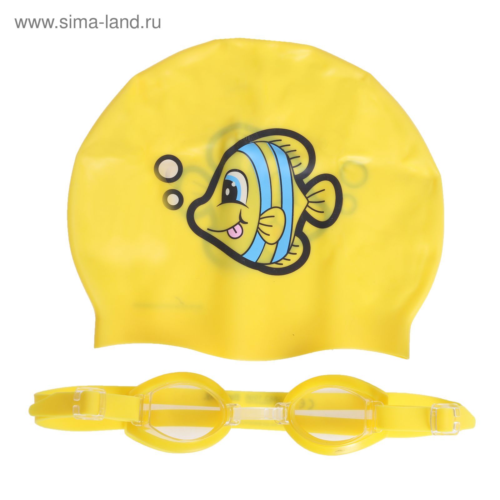 Набор для плавания, 2 предмета: шапочка, очки, от 7 лет, цвет МИКС Bestway
