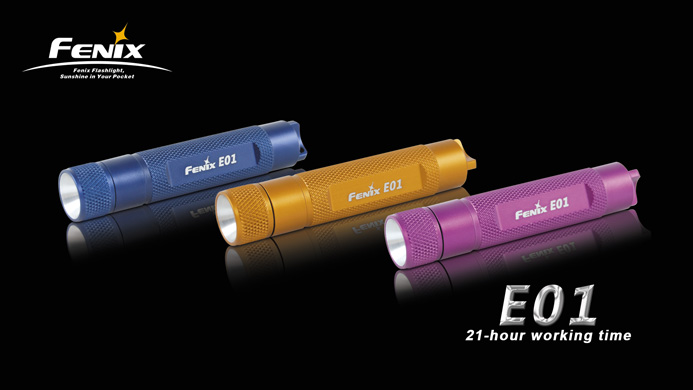 Фонарь Fenix E01 с батарейкой