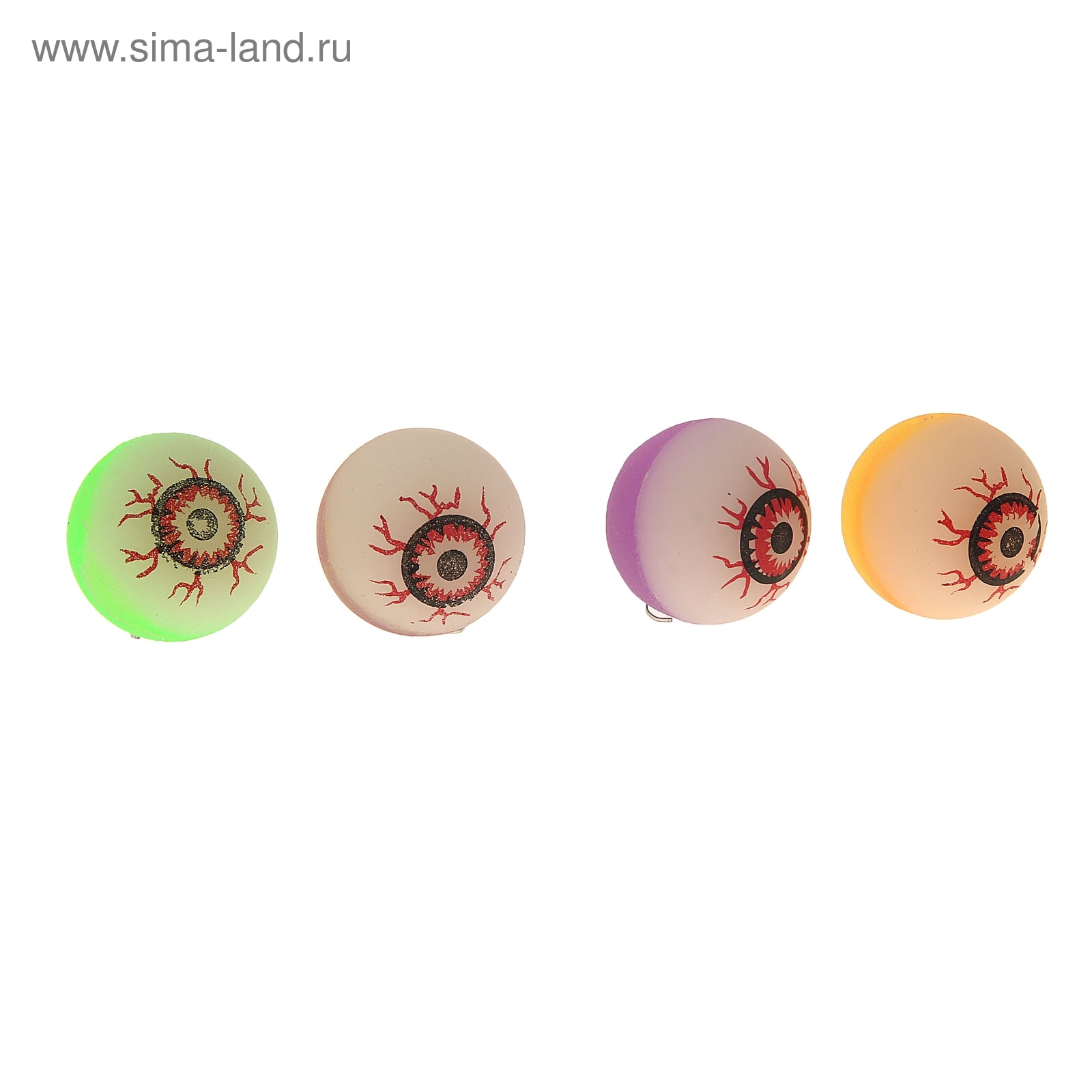 Мяч каучук "Глаз", цвета МИКС 3,2 см