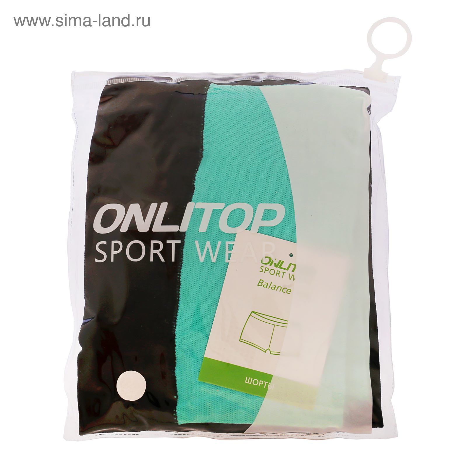 Спортивные шорты ONLITOP Balance mint, размер S-M (42-44)
