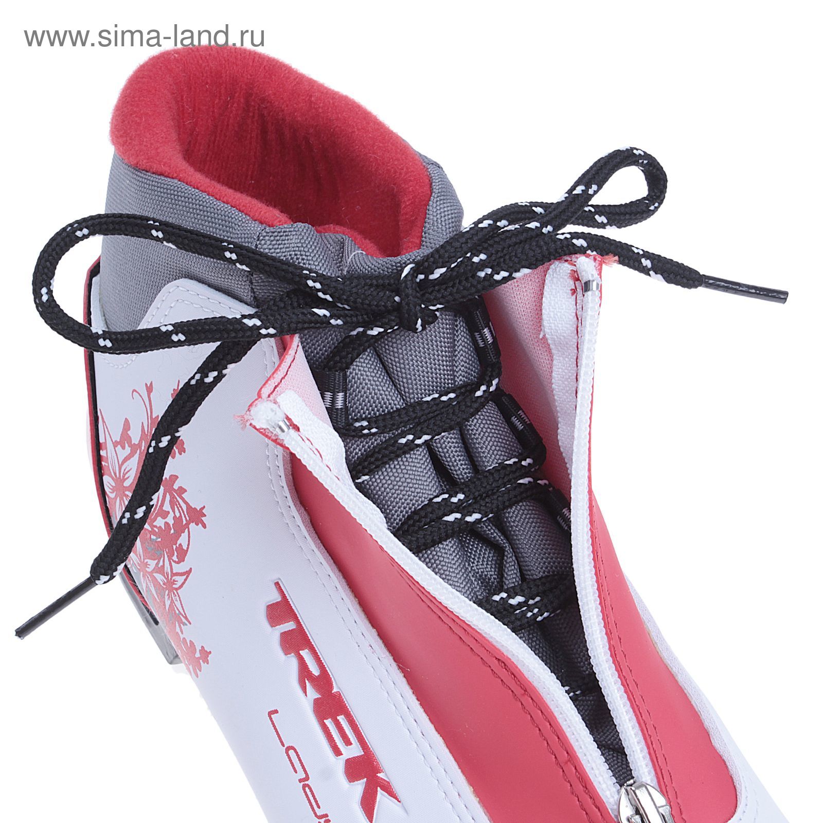 Ботинки лыжные TREK Lady Comfort NN75 ИК (белый, лого красный) (р.42)