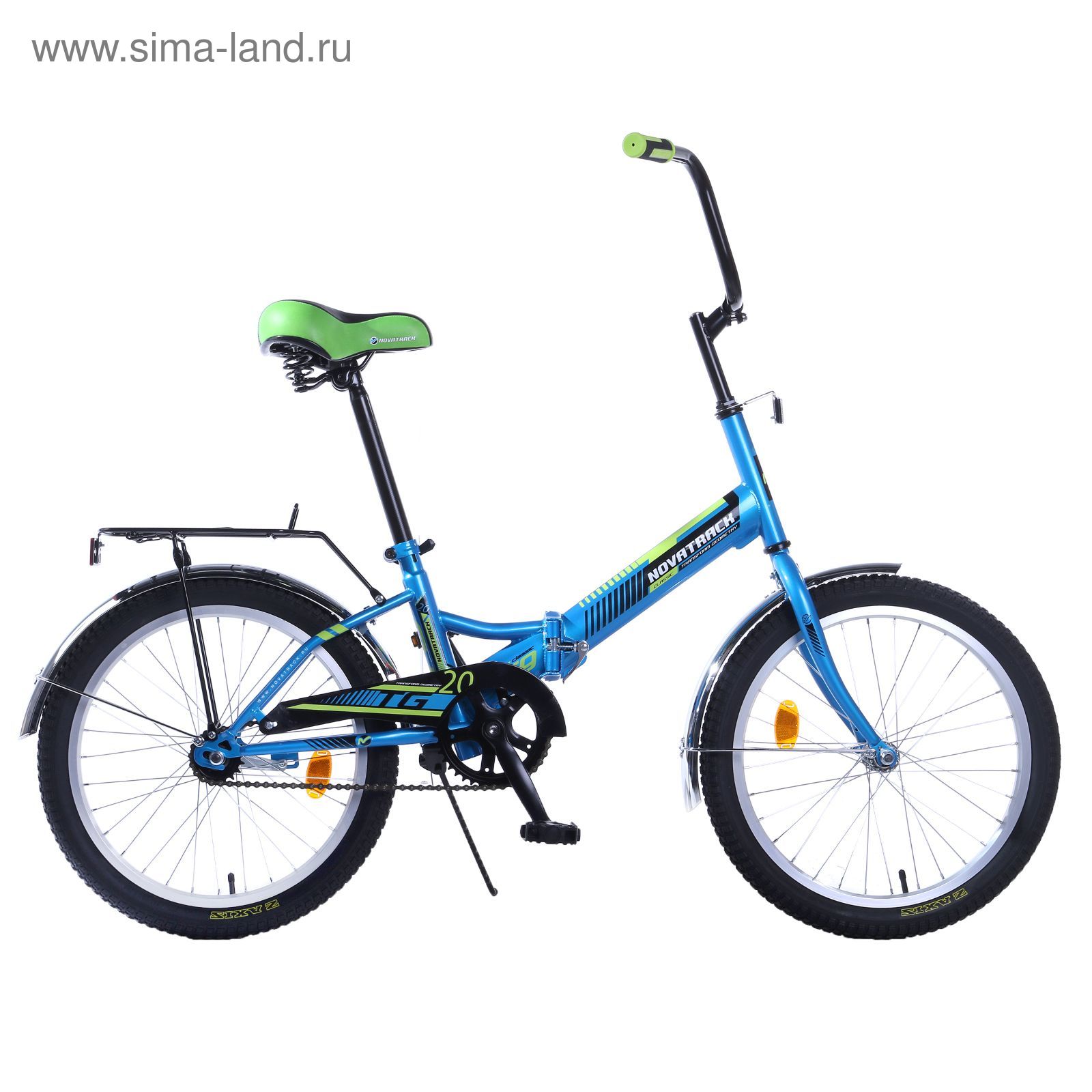 Велосипед 20" Novatrack TG20, 2017, 1ск., цвет синий