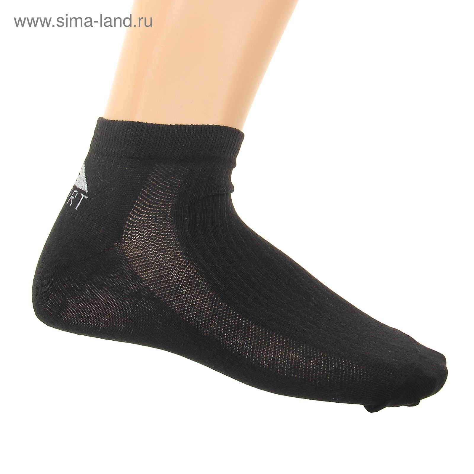 Носки женские спортивные M-267, цвет черный, размер 23-25
