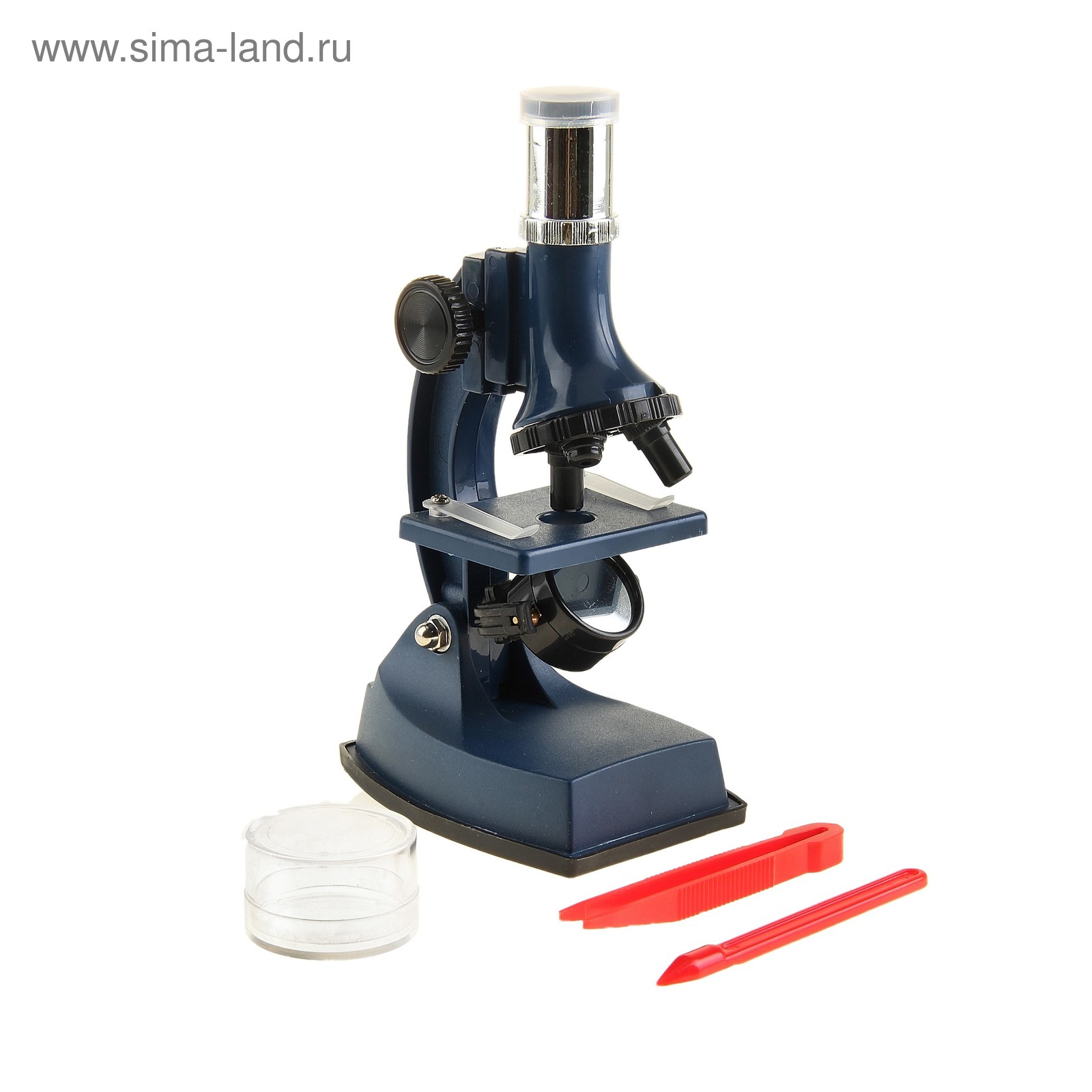 Микроскоп сувенирный "Опыт" 600х, с подсветкой, набор для исследований