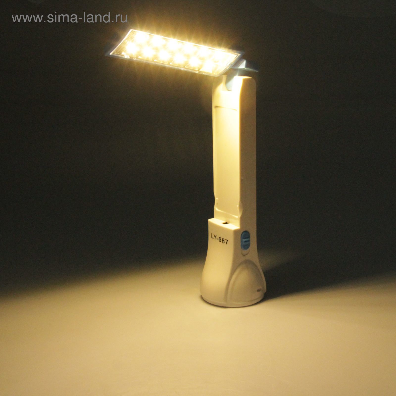 Фонарь с выдвижной лампой, от сети,солнечная бат., 23*6,5*6,5см