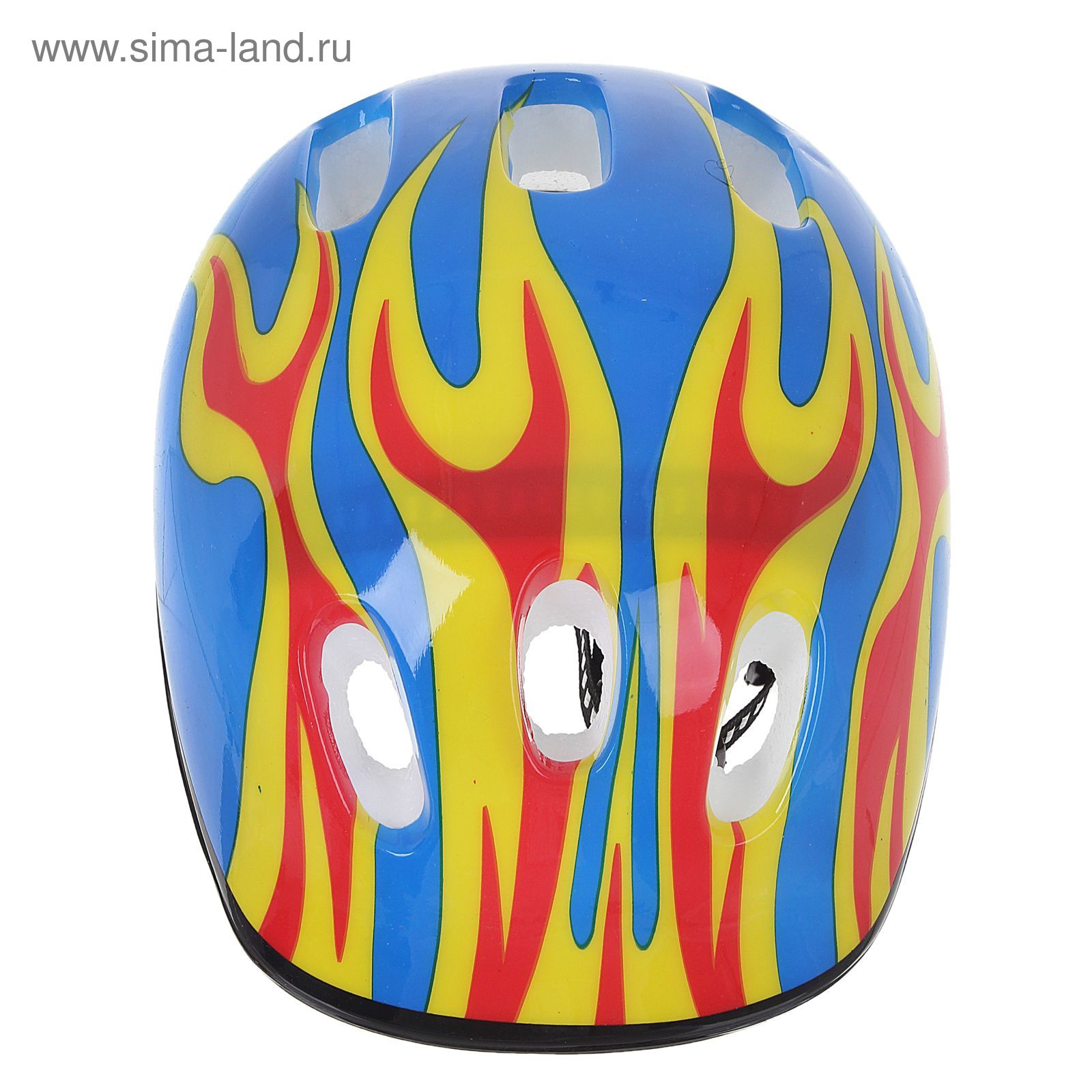 Шлем защитный детский OT-H6, размер M (55-58 см), цвет: синий