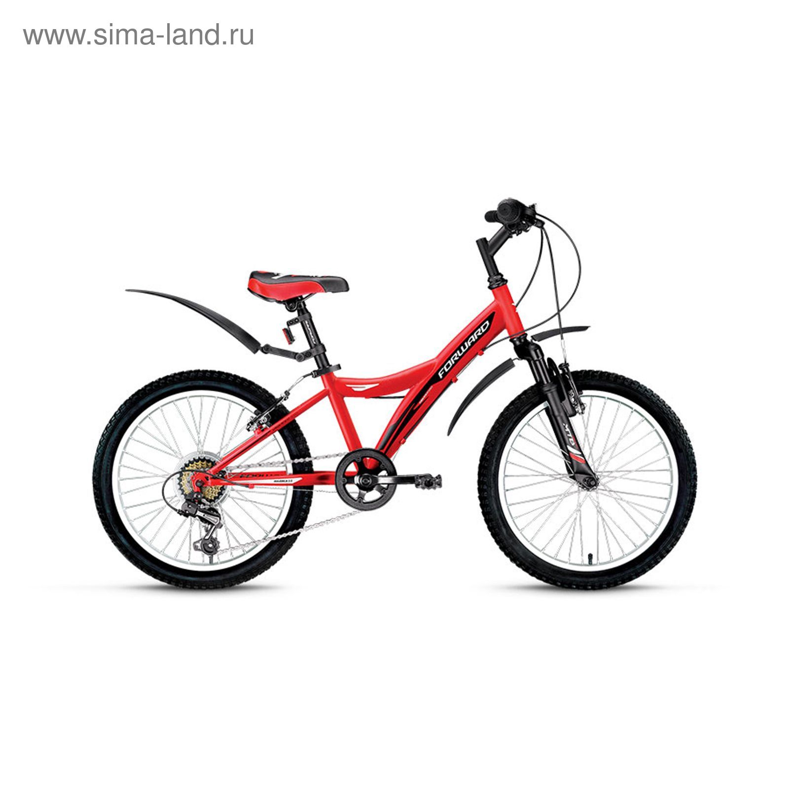 Велосипед 20" Forward Dakota 20 2.0, 2017, цвет красный матовый, размер 10,5"