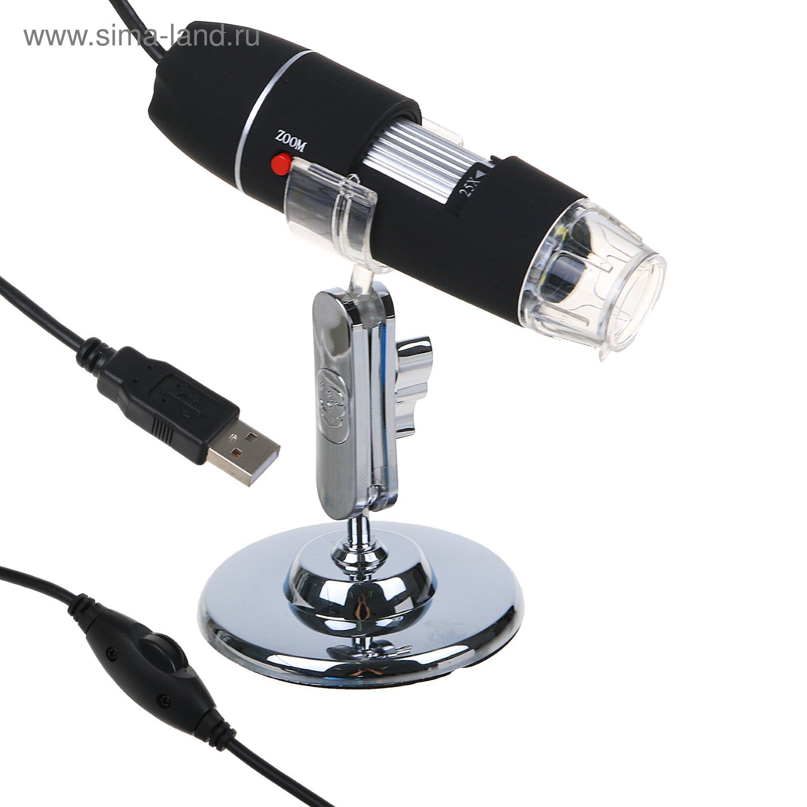 Микроскоп сувенирный "Техно" 10х-300х, 1,3Мп, от USB, с подсветкой