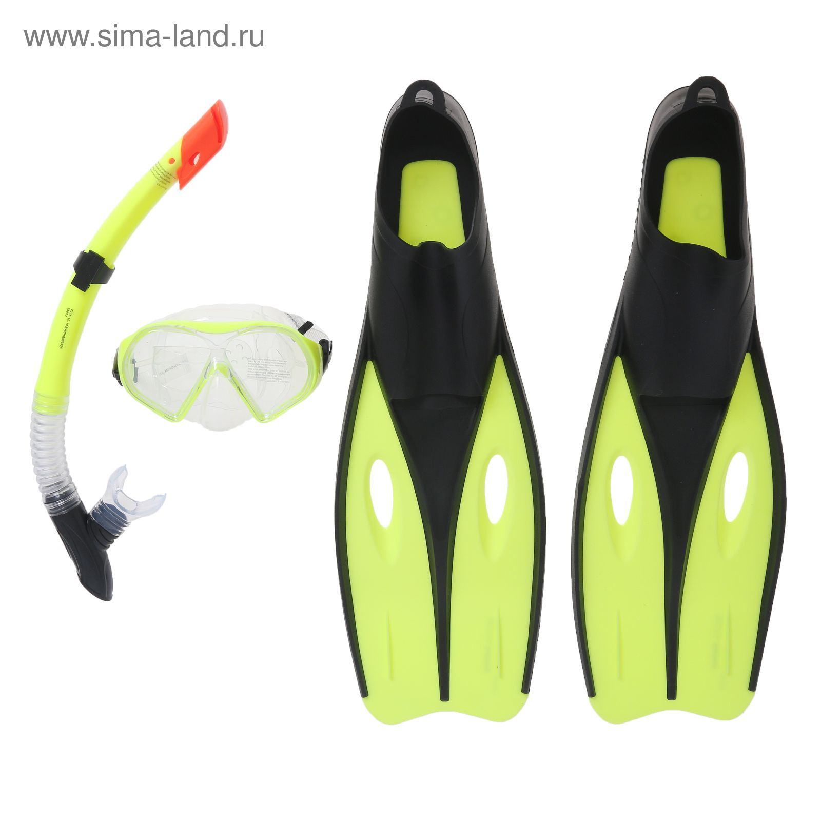 Набор для плавания Dream Diver, для взрослых, 3 предмета: маска, ласты, трубка, размер 42-44, цвет МИКС Bestway