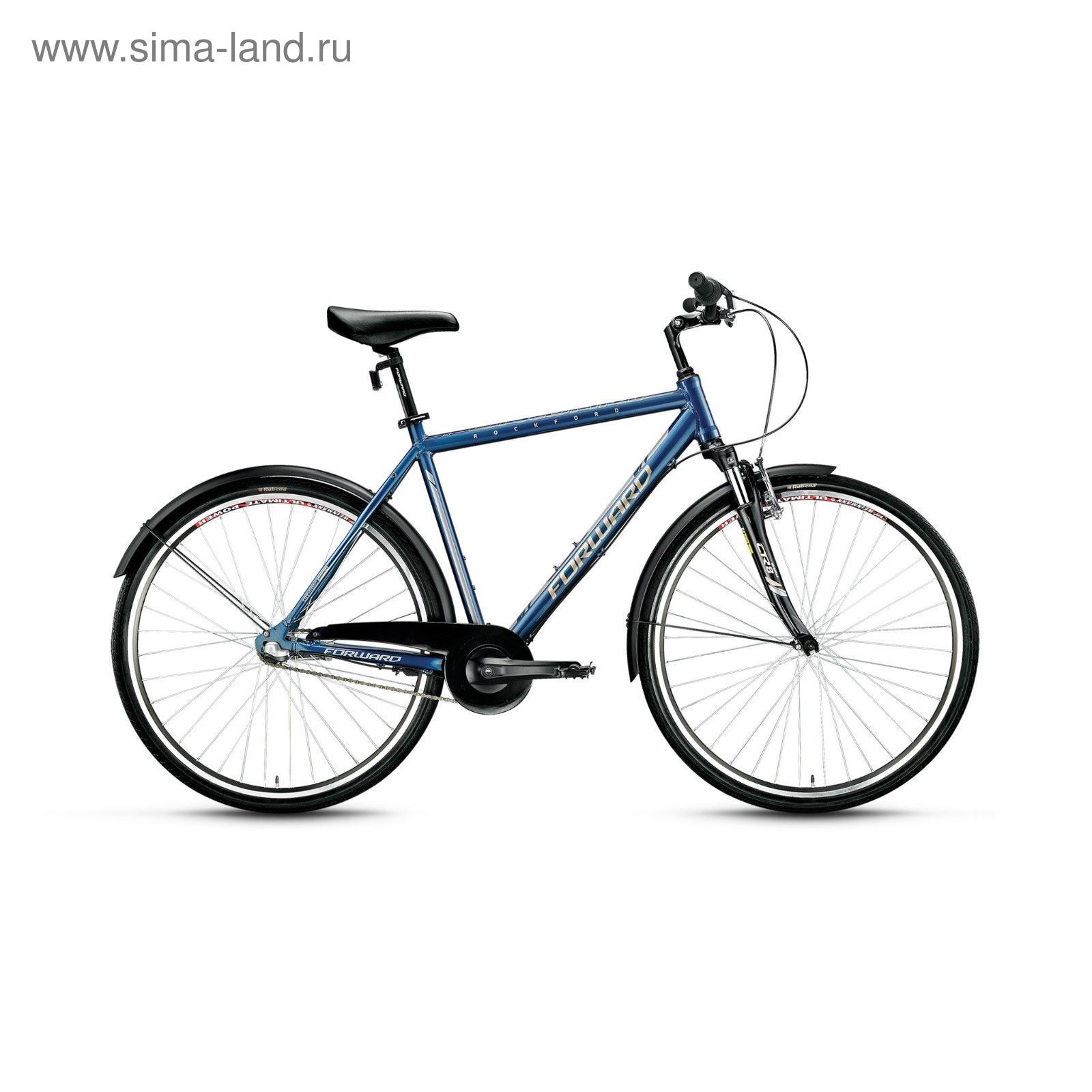 Велосипед 28" Forward Rockford 2.0, 2017, цвет синий, размер рамы 500 мм