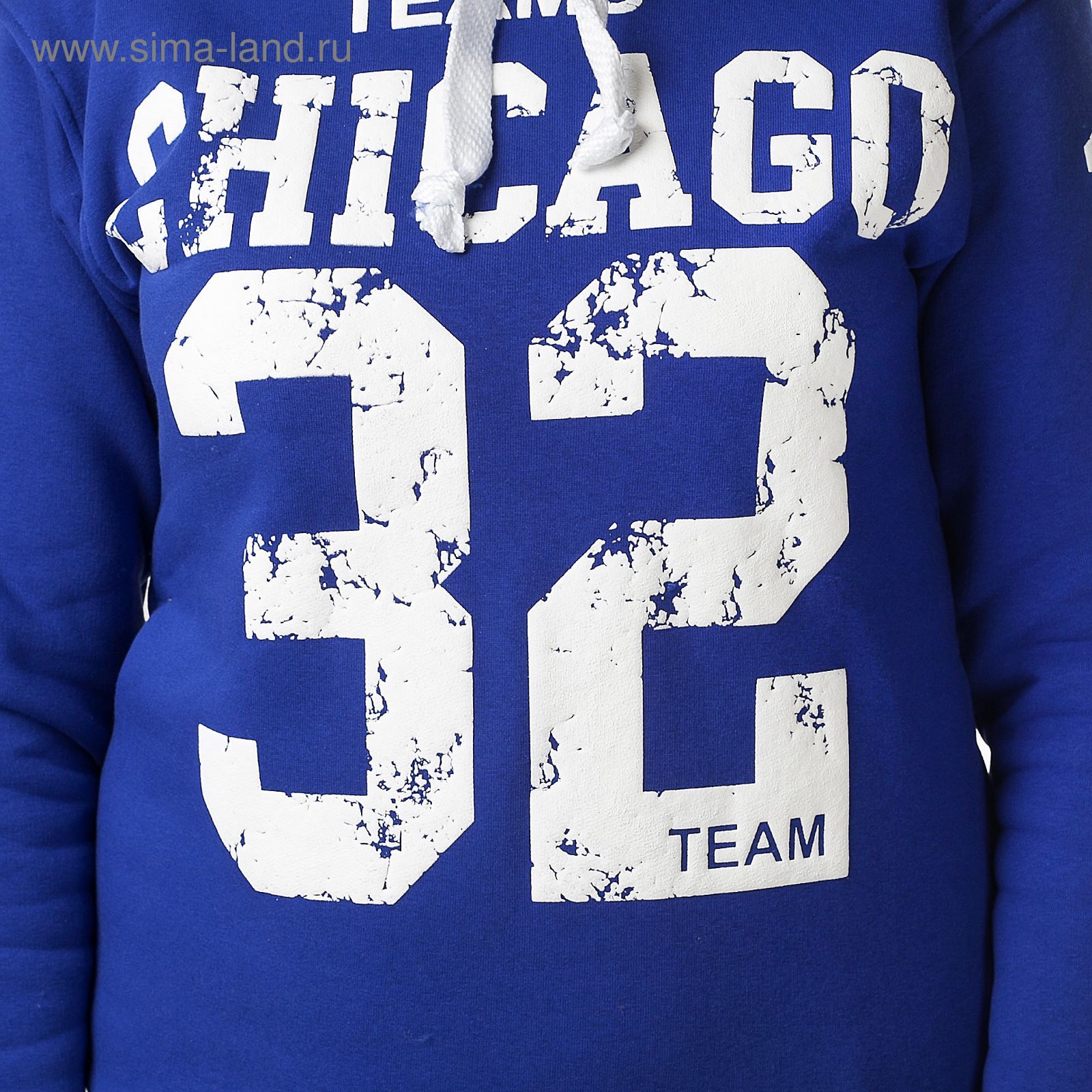 Толстовка женская "Чикаго 32", цвет синий, размер 44 (S) (арт. ТЖБК-СТ0001)