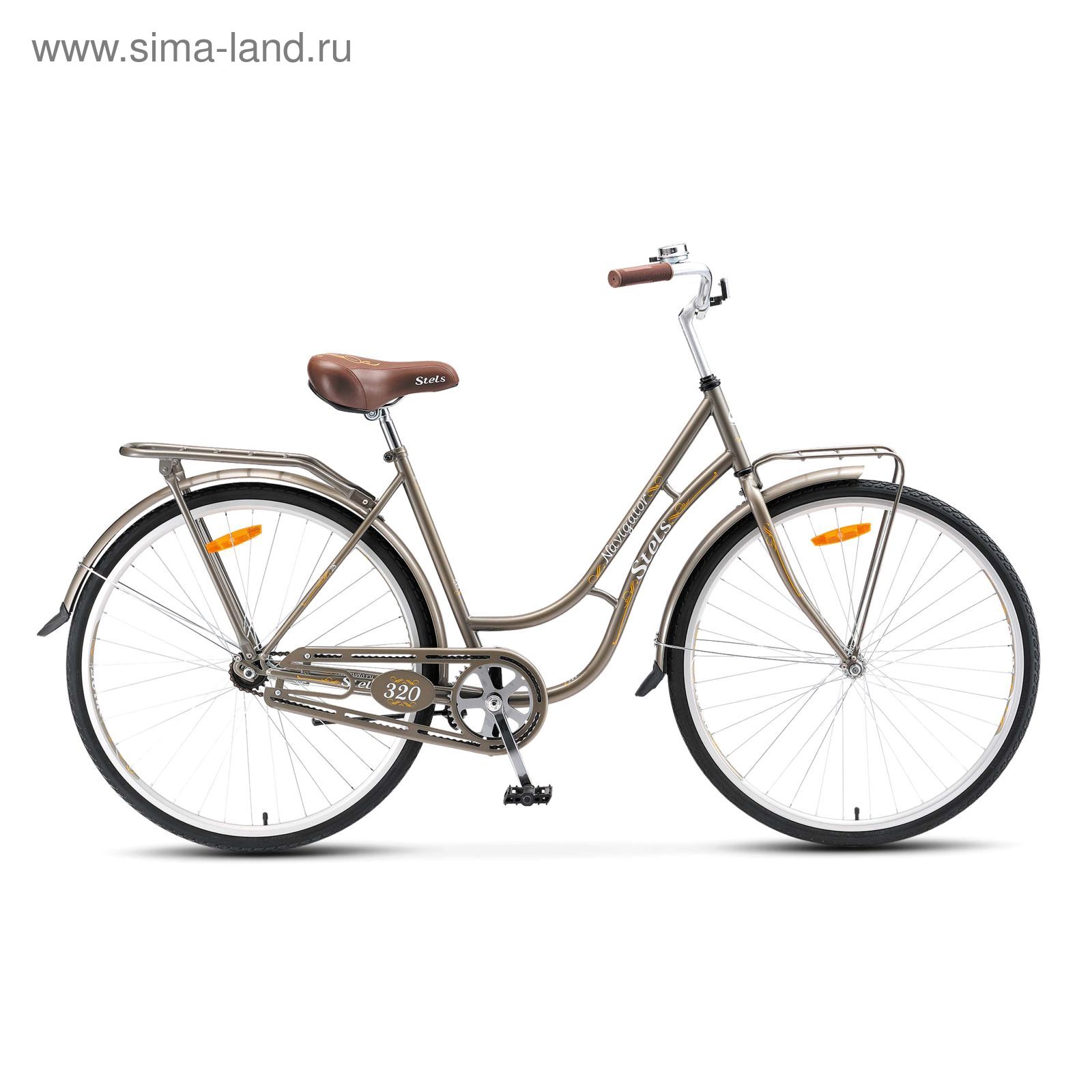Велосипед 28" Stels Navigator-320 Lady, 2017, цвет серый, размер 19,5"