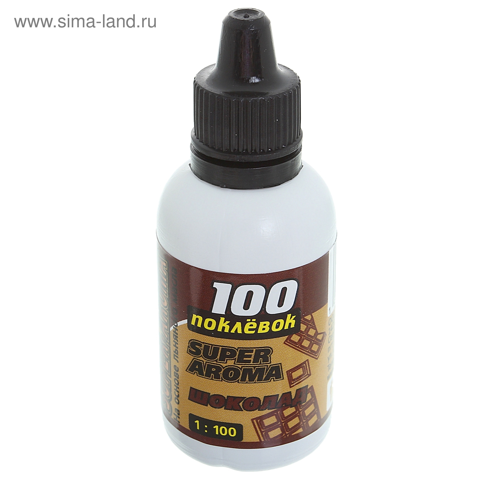 Арома-капли "100 Поклёвок" SUPER AROMA Шоколад, объем 30 мл.