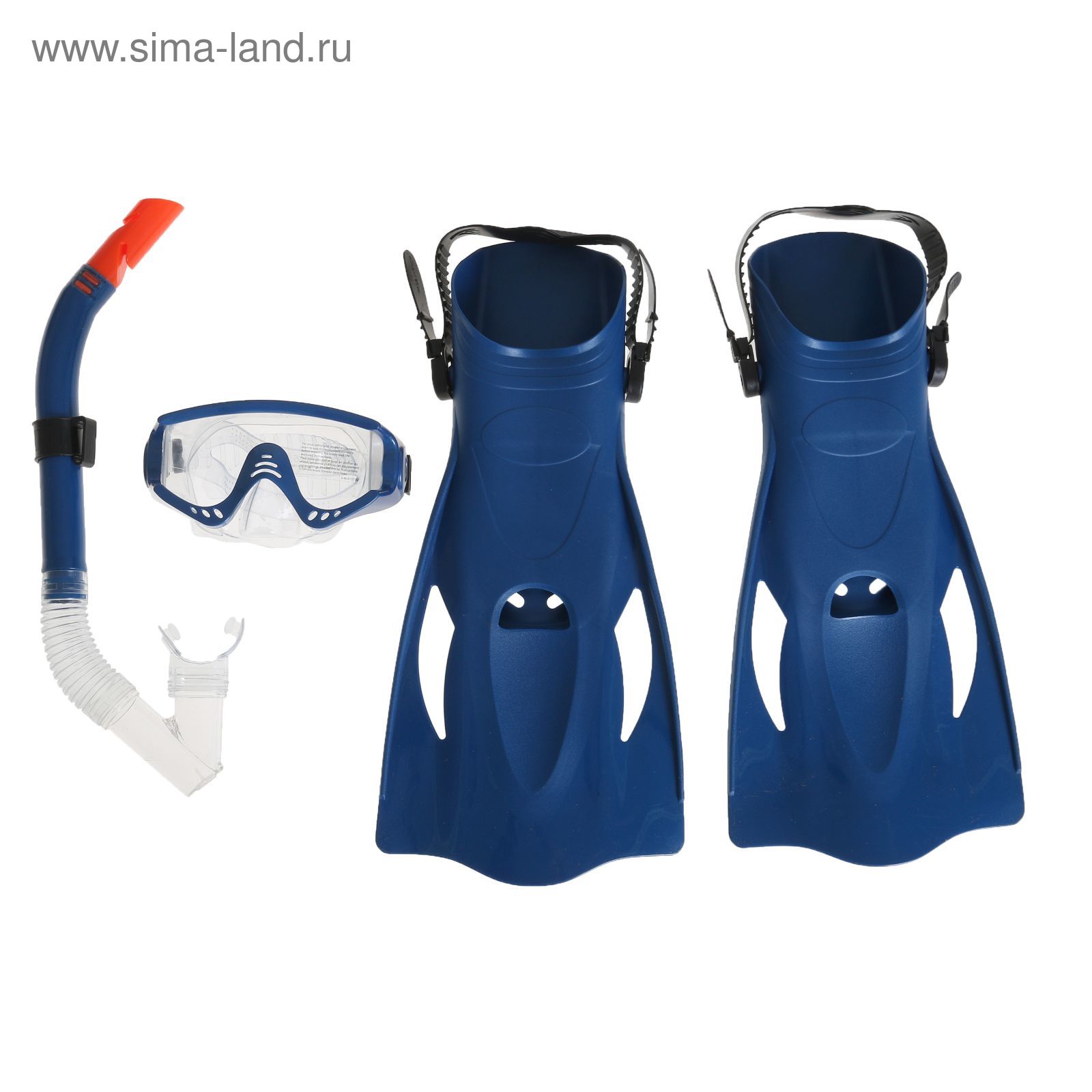 Набор для плавания Meridian, для взрослых, 3 предмета: маска, ласты, трубка, цвет МИКС Bestway