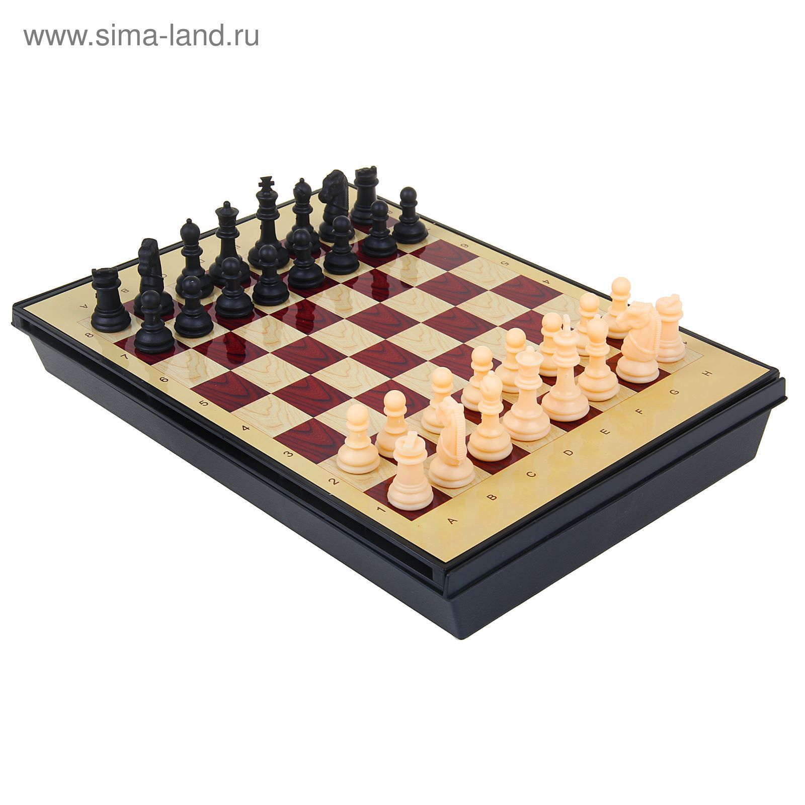 Игра настольная "Шахматы малые", с ящиком, магнитная, в коробке