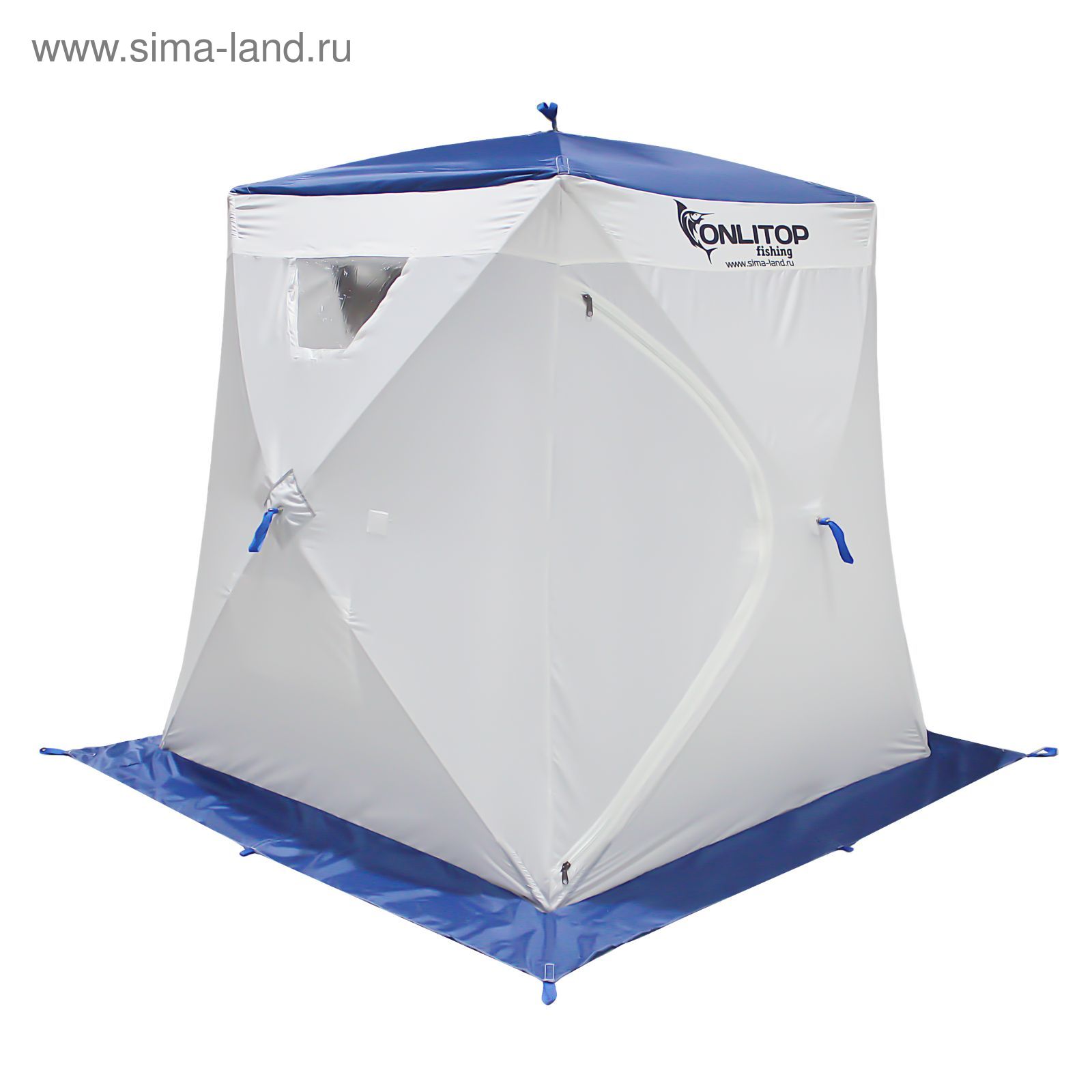 Палатка "Призма Люкс" 150, 1-слойная, цвет бело-синий