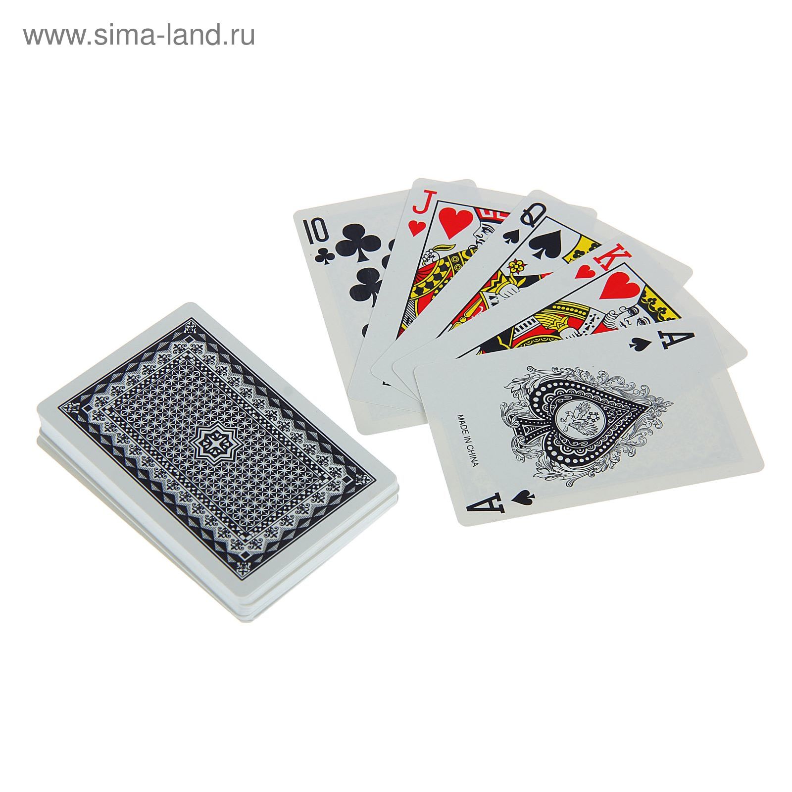 Карты игральные пластиковые Royal, 54 шт., 28 мкм, 8,8 × 6,3 см, пластиковая коробка, микс