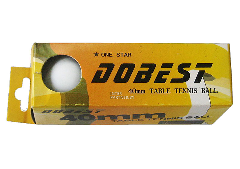 Шарики для настольного тенниса 40мм DOBEST 1 звезда 01-BA