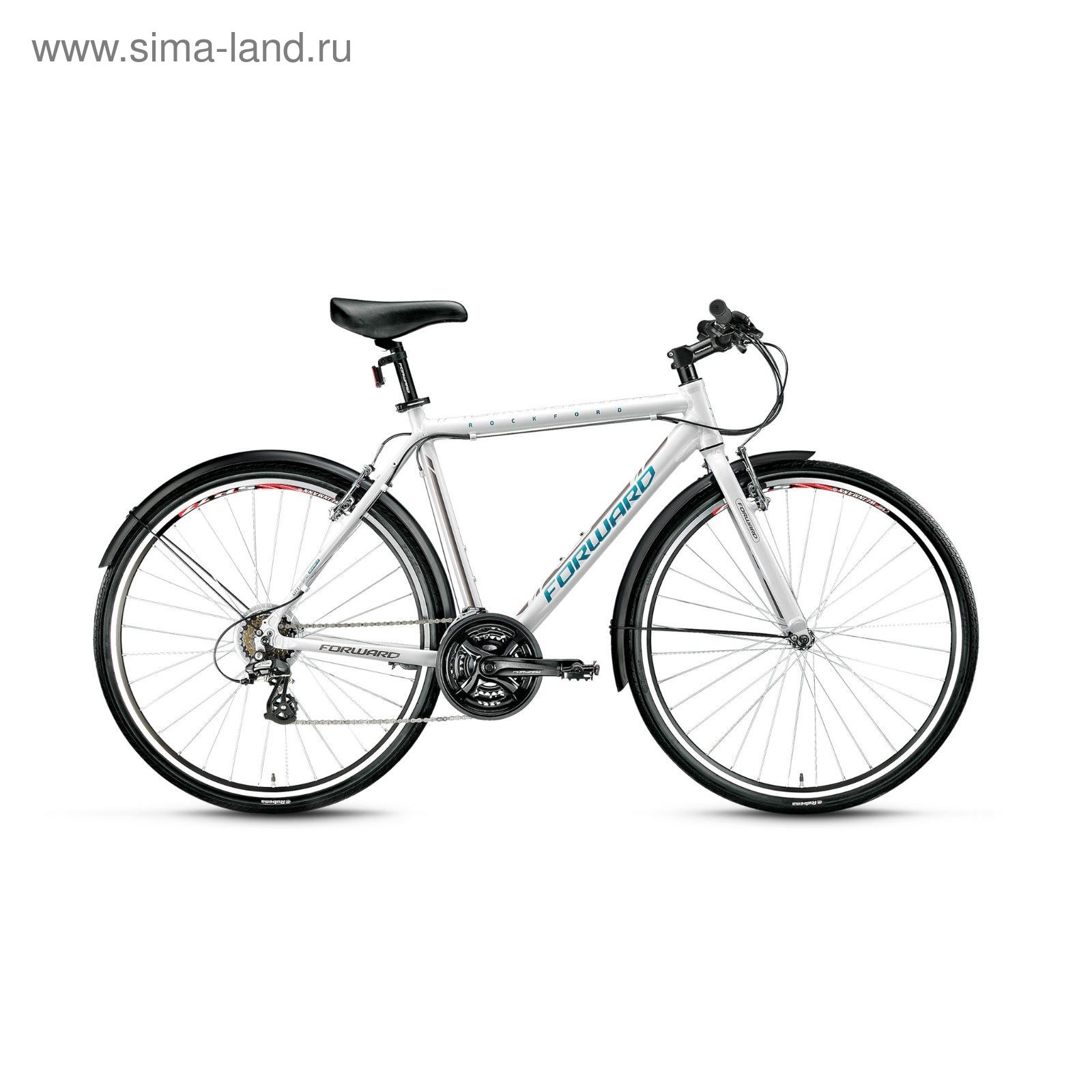 Велосипед 28" Forward Rockford 1.0, 2017, цвет белый, размер рамы 500 мм